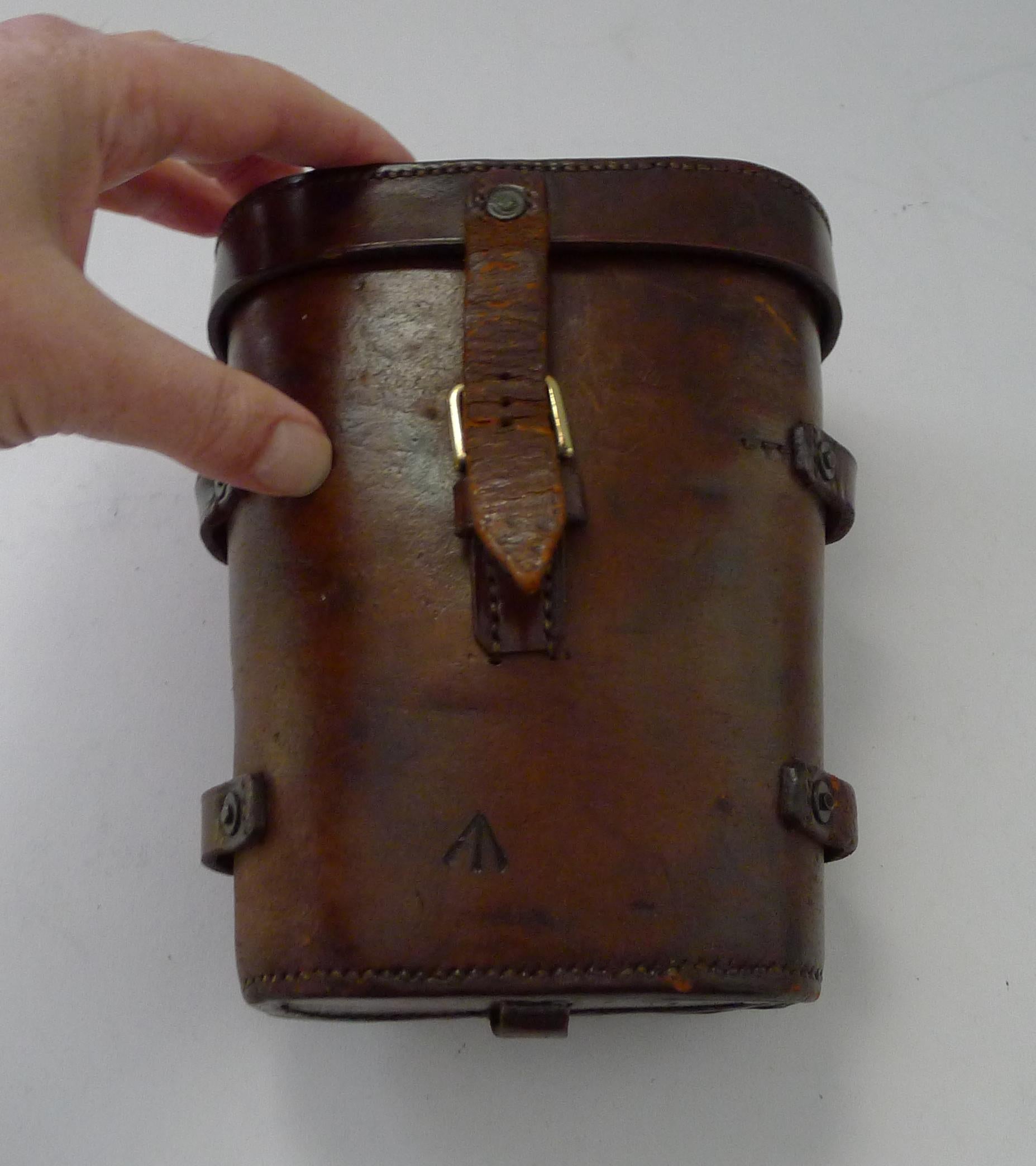 Brass Pair WW1 Binoculars and Case, British Officer's Issue, 1916, Colmont, Paris