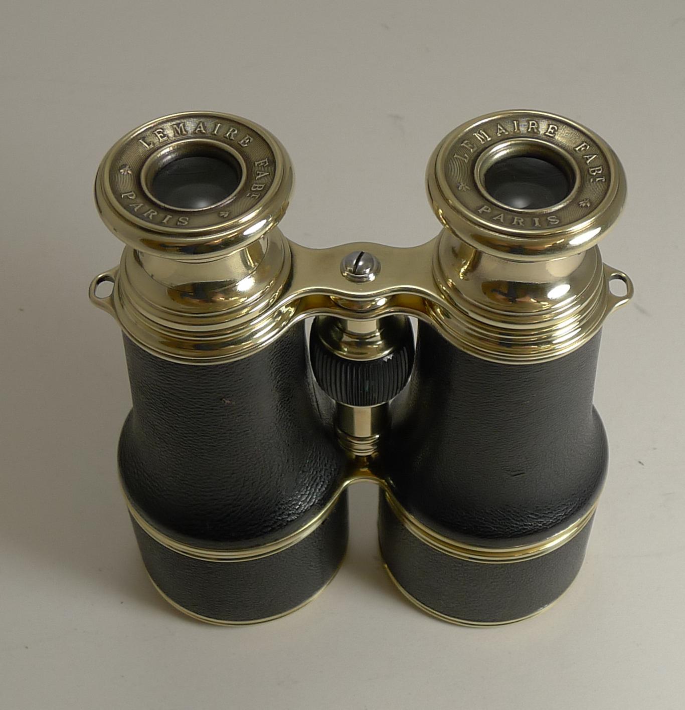 Pair of WWI Binoculars and Case, British Officer's Issue, 1916, LeMaire, Paris 3