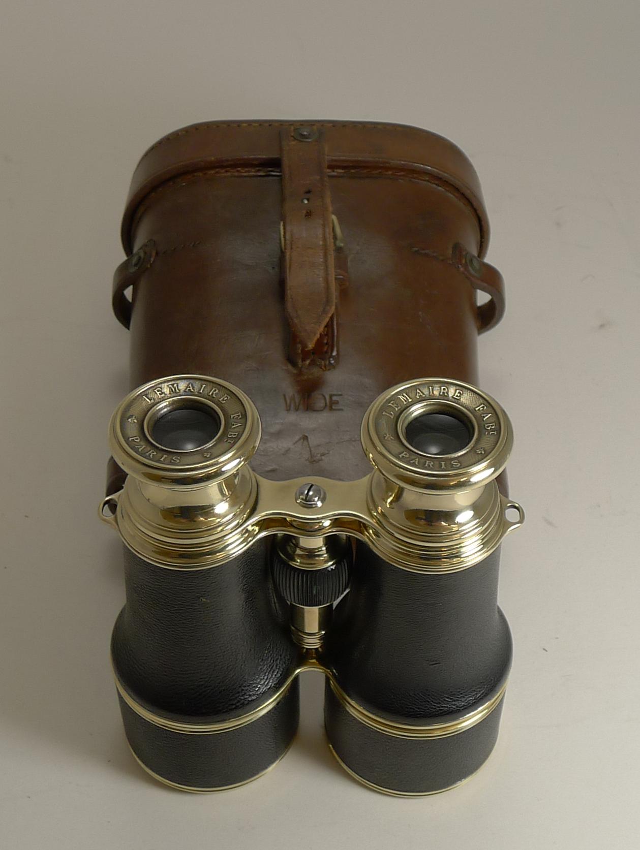Pair of WWI Binoculars and Case, British Officer's Issue, 1916, LeMaire, Paris 5