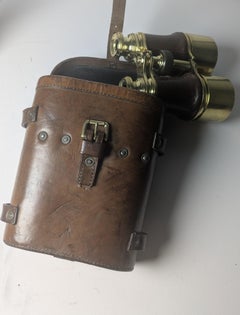 Pair WW1 Binoculars and Case, British Officer's Issue - A Tubeuf, Paris c.1917