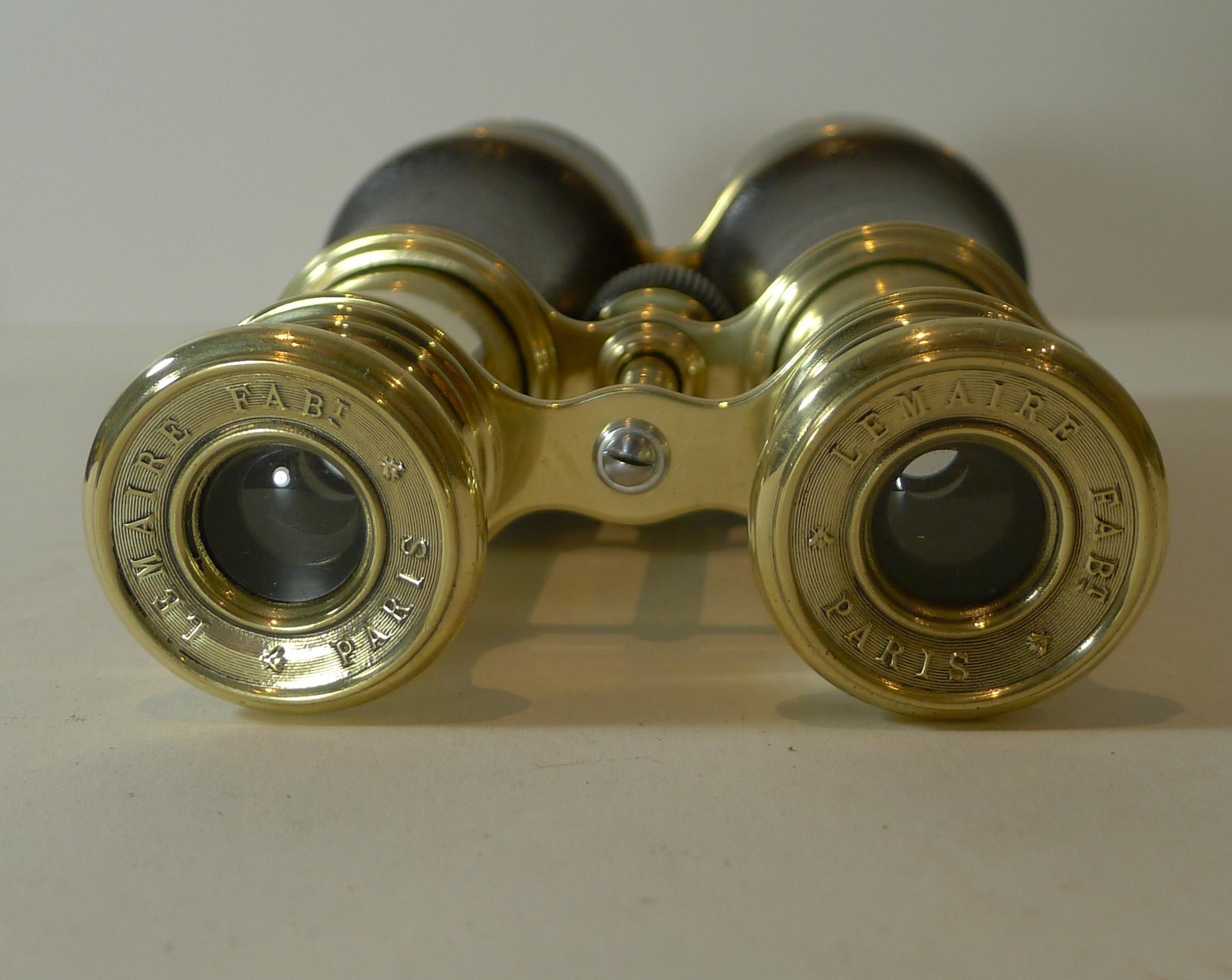 Pair WW1 Binoculars, British Officer's Issue by LeMaire, Paris 2