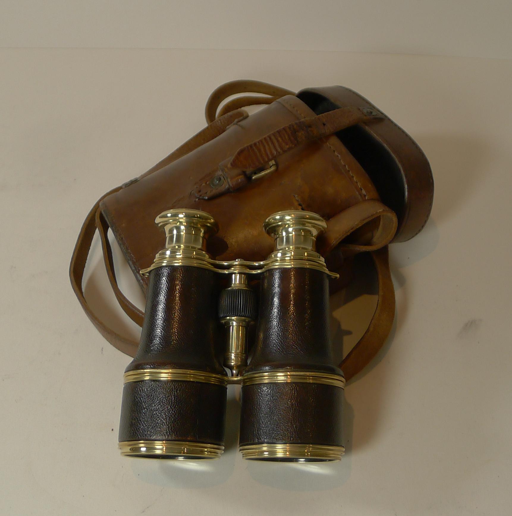 Pair WW1 Binoculars, British Officer's Issue by LeMaire, Paris 3