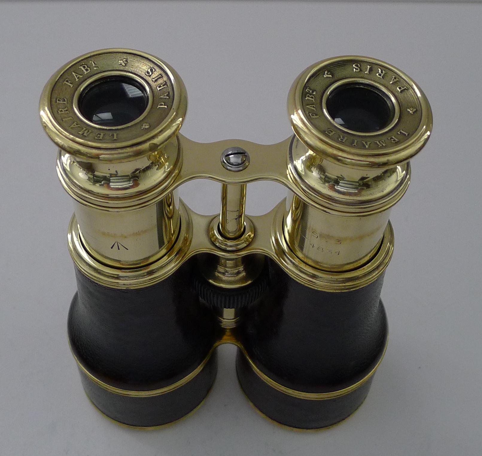 Pair WW1 Binoculars - British Officer's Issue by LeMaire, Paris 6