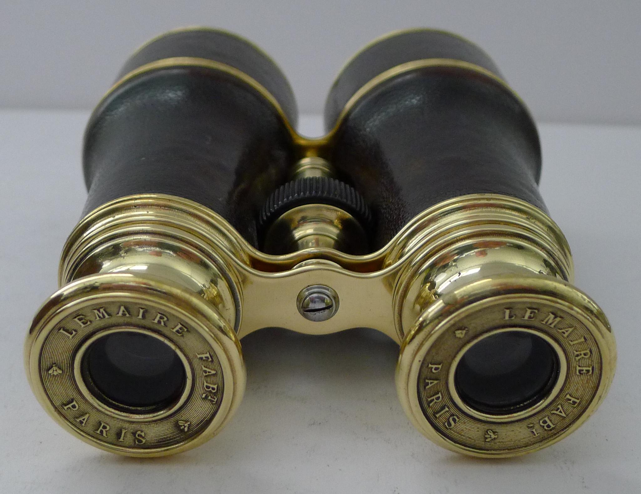 Pair WW1 Binoculars - British Officer's Issue by LeMaire, Paris 7