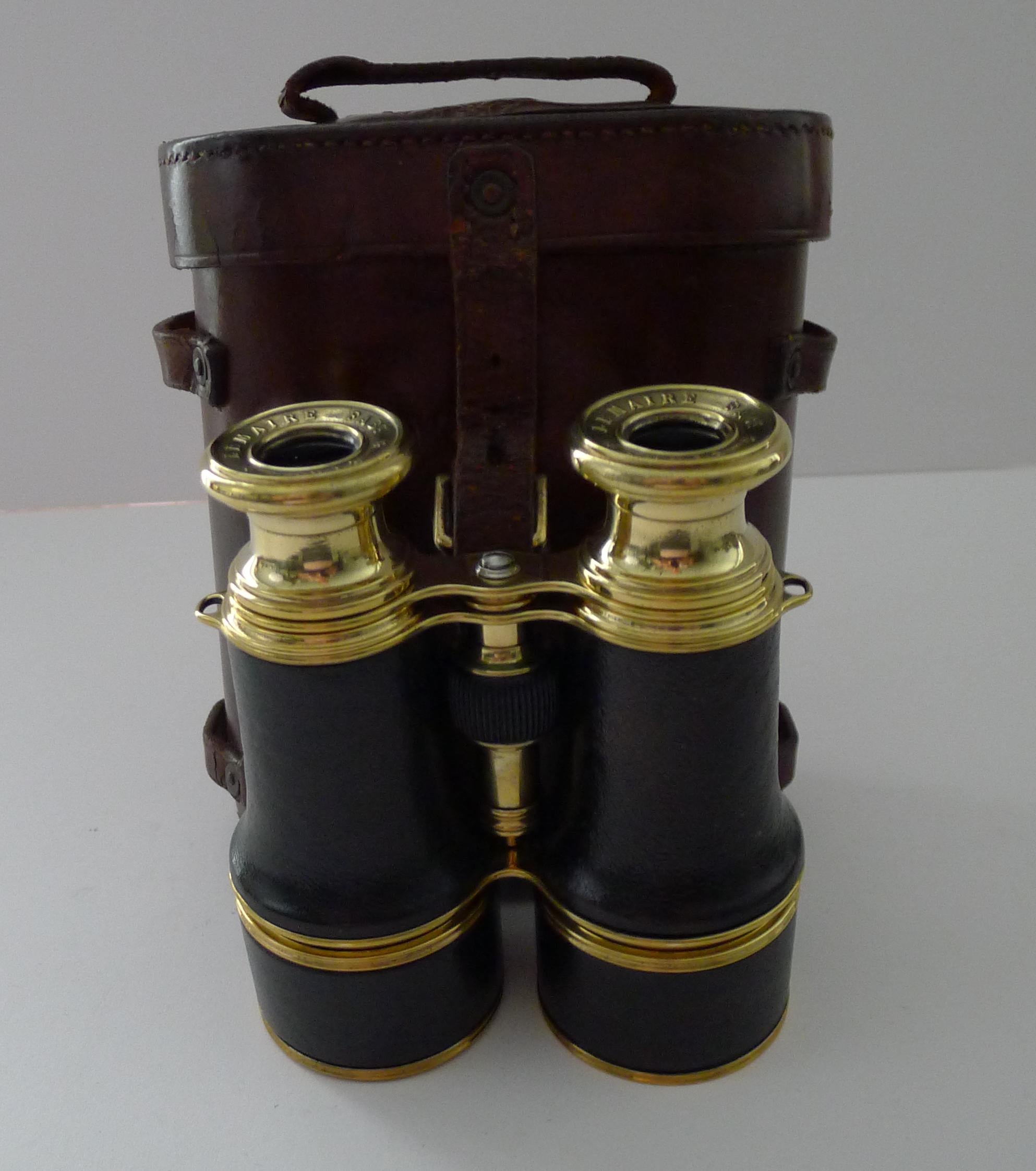 Pair WW1 Binoculars - British Officer's Issue by LeMaire, Paris 7