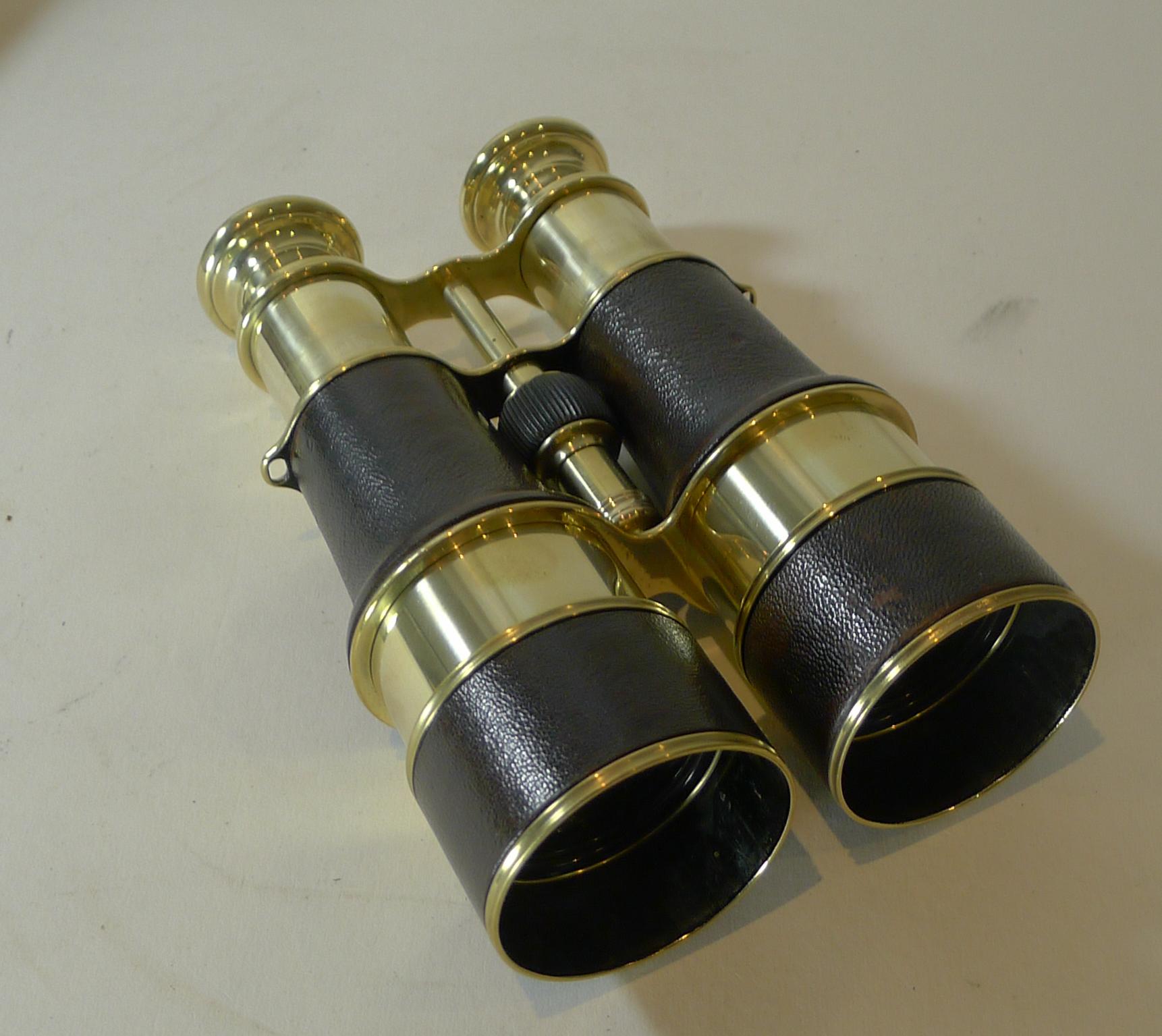 French Pair WW1 Binoculars, British Officer's Issue by LeMaire, Paris