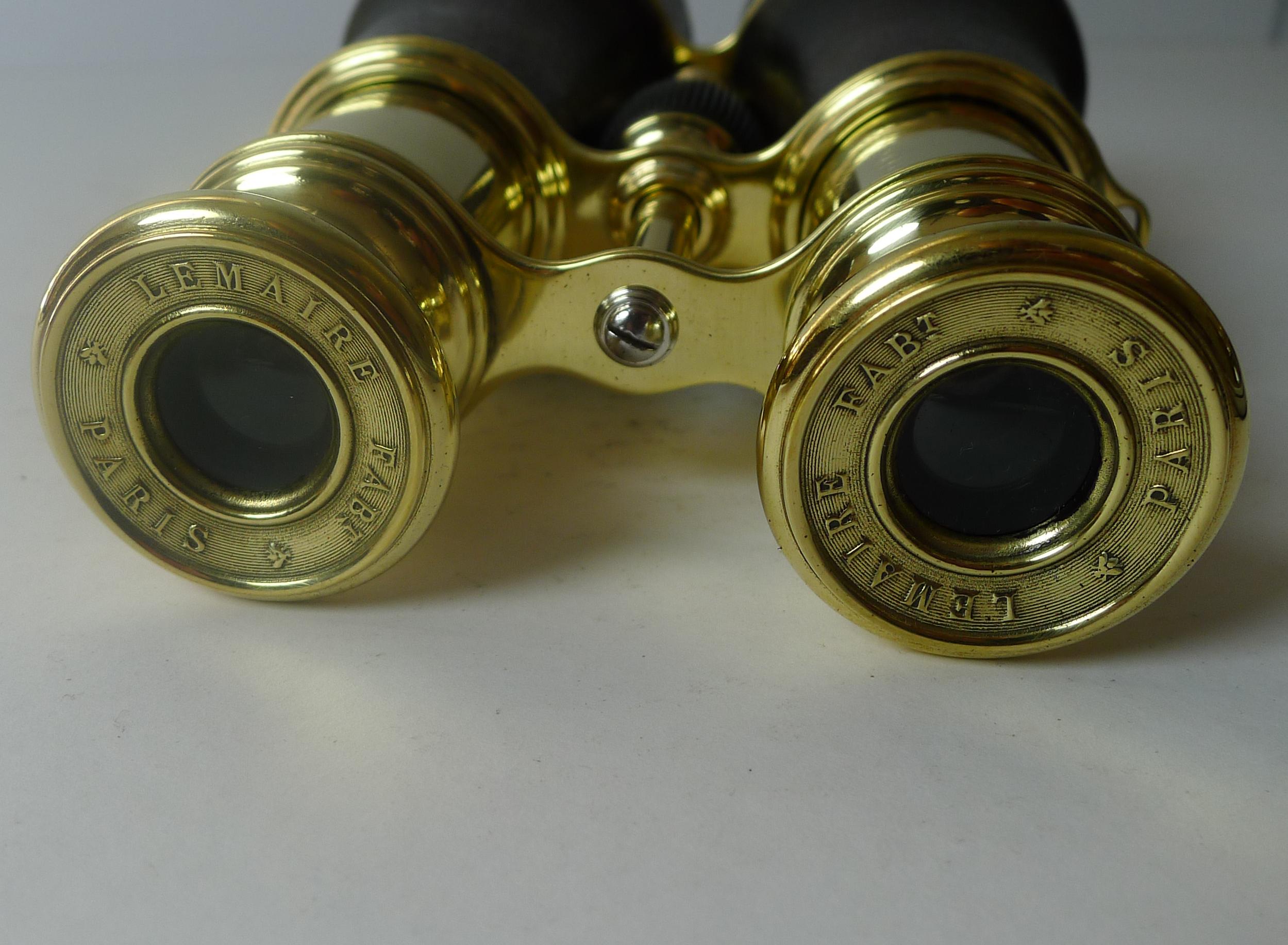 Pair WW1 Binoculars - British Officer's Issue by LeMaire, Paris In Good Condition In Bath, GB
