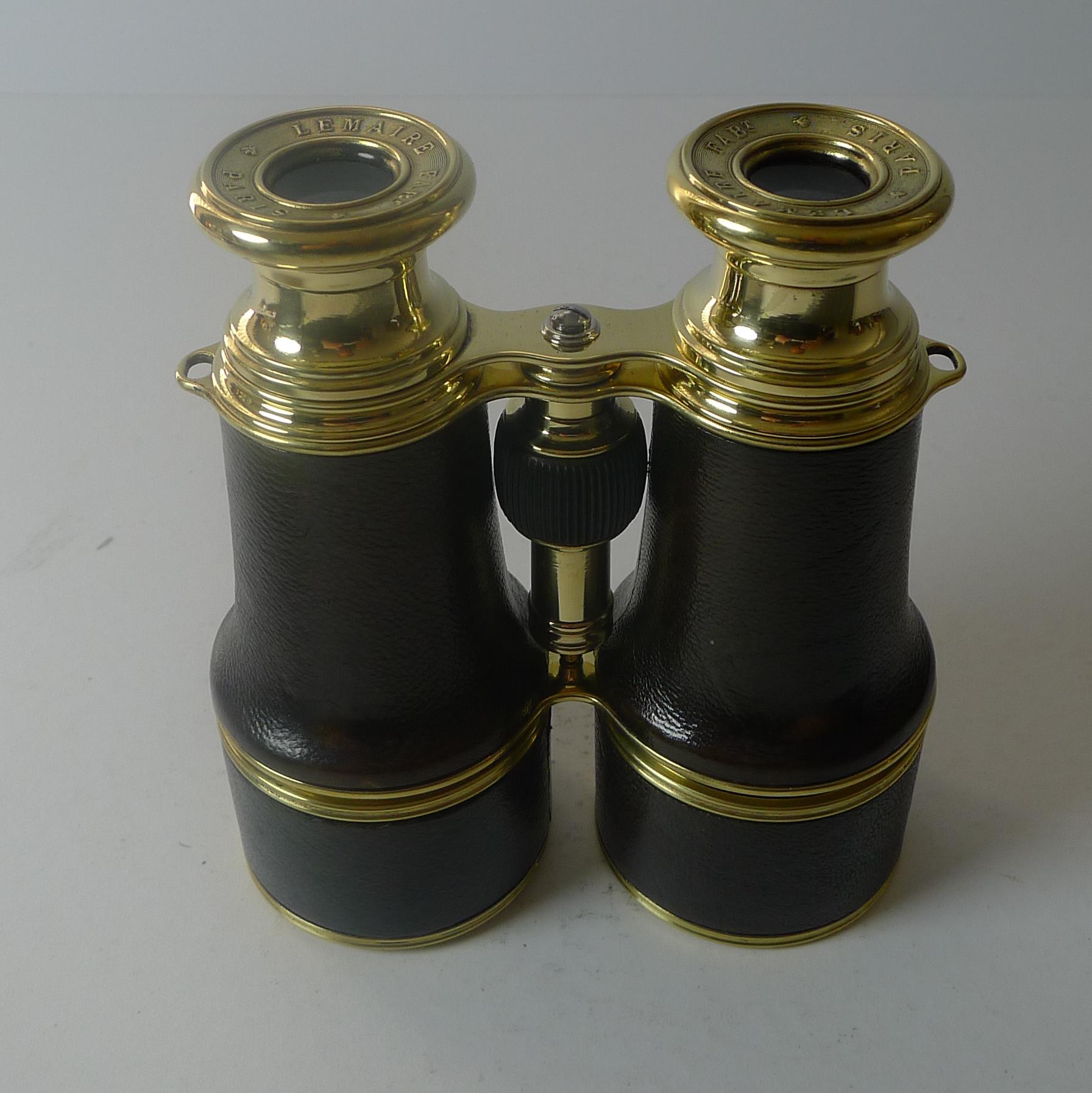 Early 20th Century Pair WW1 Binoculars - British Officer's Issue by LeMaire, Paris