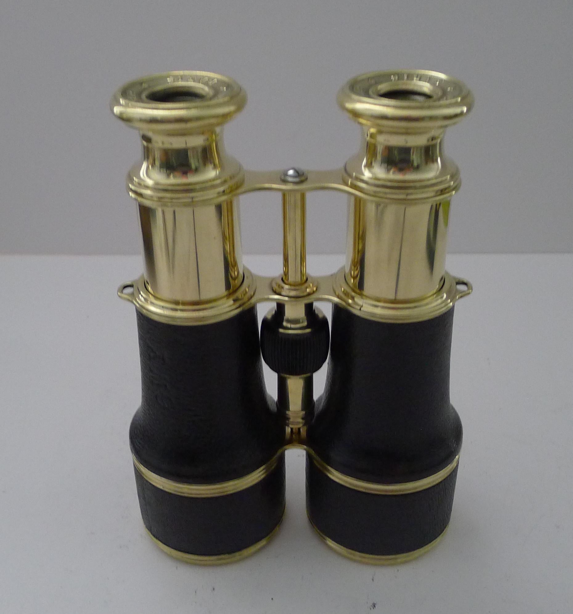 Pair WW1 Binoculars - British Officer's Issue by LeMaire, Paris For Sale 3