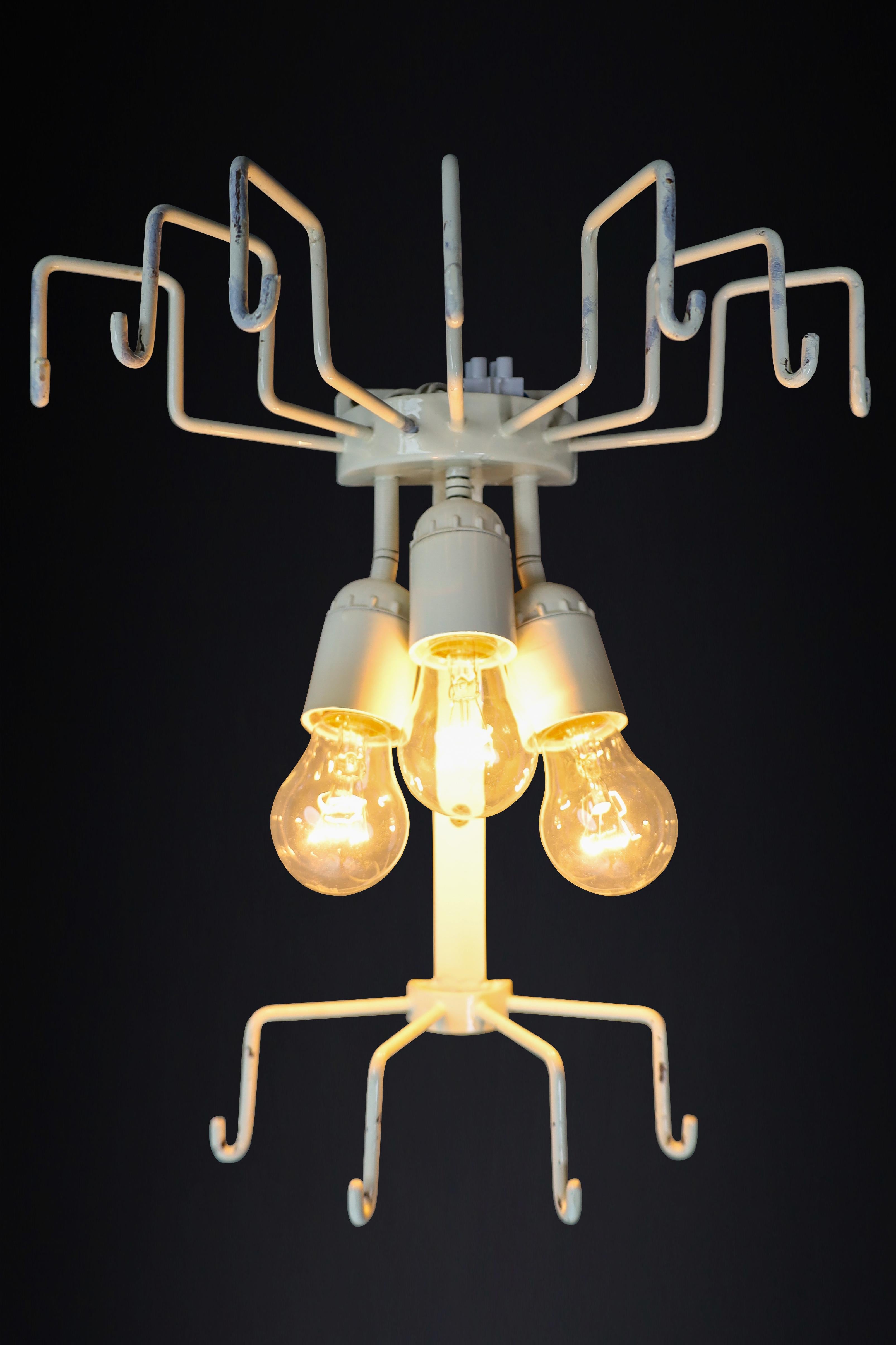Pair XXL Venini Wall Chandeliers with Murano Amber and Ice Glass, Italy 1960 For Sale 4