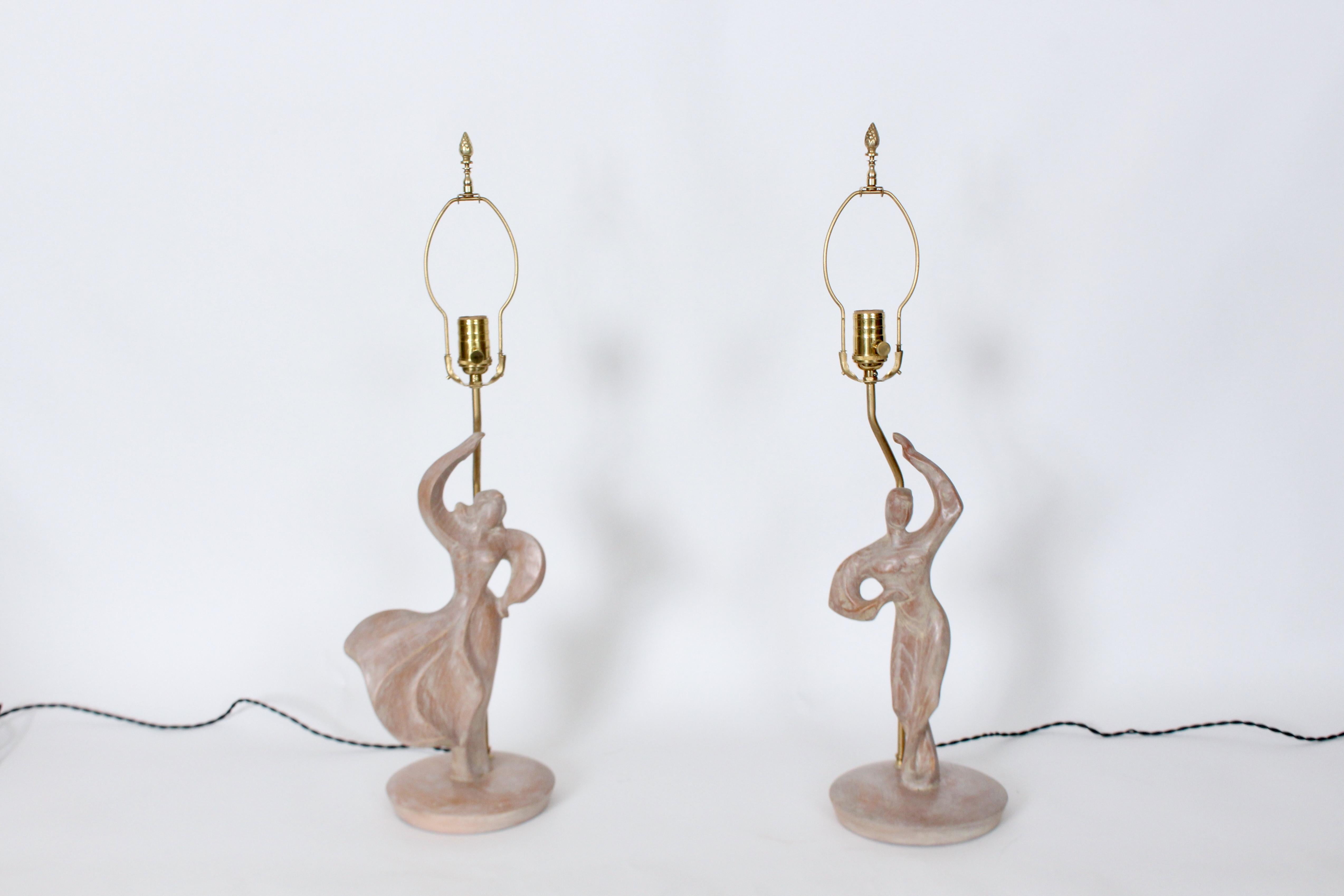 Américain Paire de lampes de table 