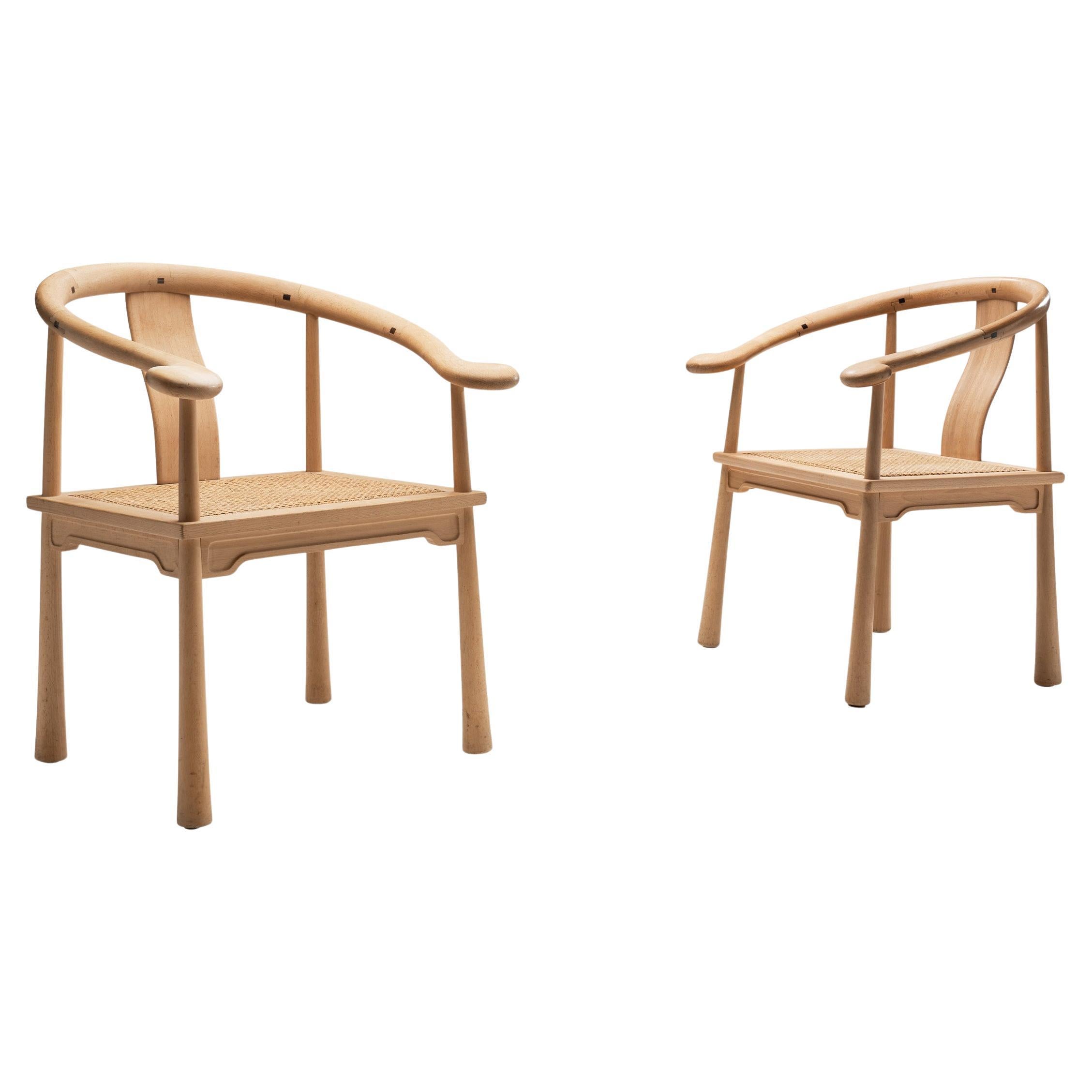 Paar  "Yin"-Stühle  von Richard Nissen für Nissens Trævarefabrik, Dänemark 1960er Jahre im Angebot