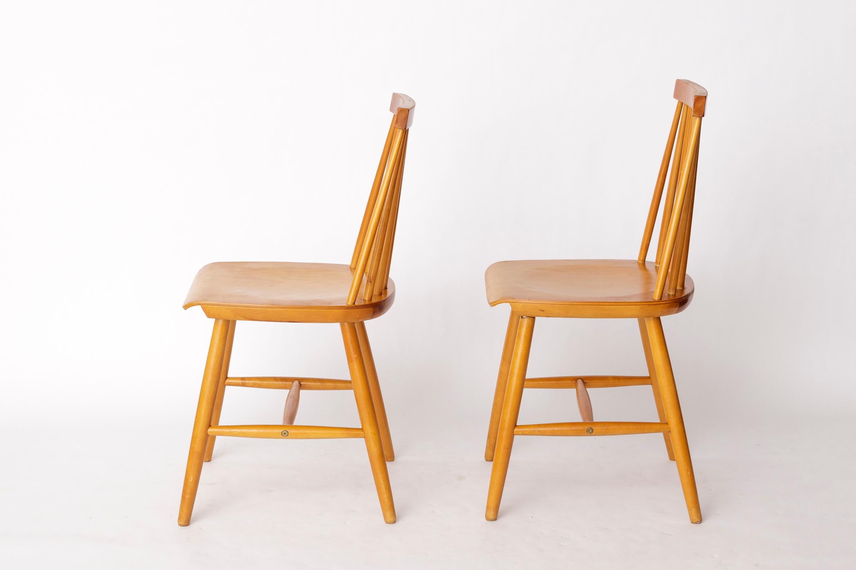 2 Dining Chairs by Yngve Ekström – Model 