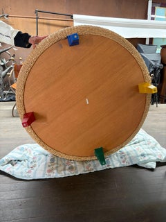 Pair Yothaka Round Woven Ottomans