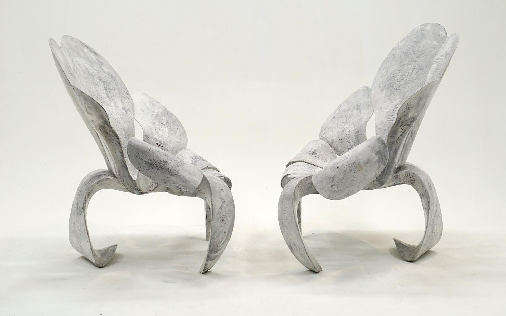 Composition Paire de fauteuils Yves Boucard Composite polychromé à grande échelle Suisse 2004  en vente