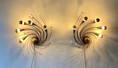 Paire d'appliques " Soleil " 1950