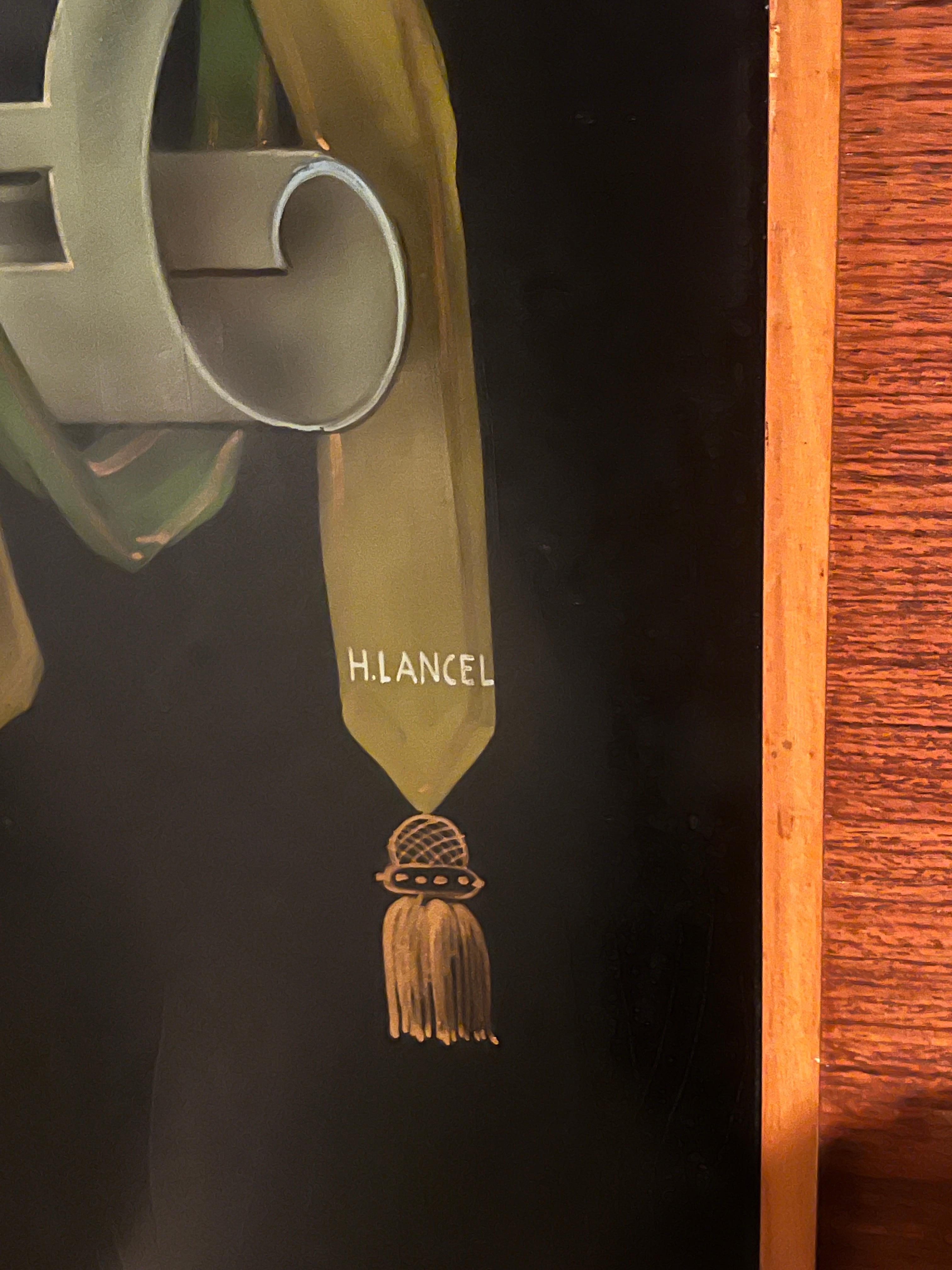 Ottone Paire de Cabinets di Henri Lancel in vendita