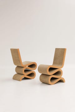 Paire de chaise Easy Edges Wiggle par Frank Gehry pour Vitra