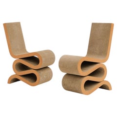 Paire de chaise Easy Edges Wiggle par Frank Gehry pour Vitra