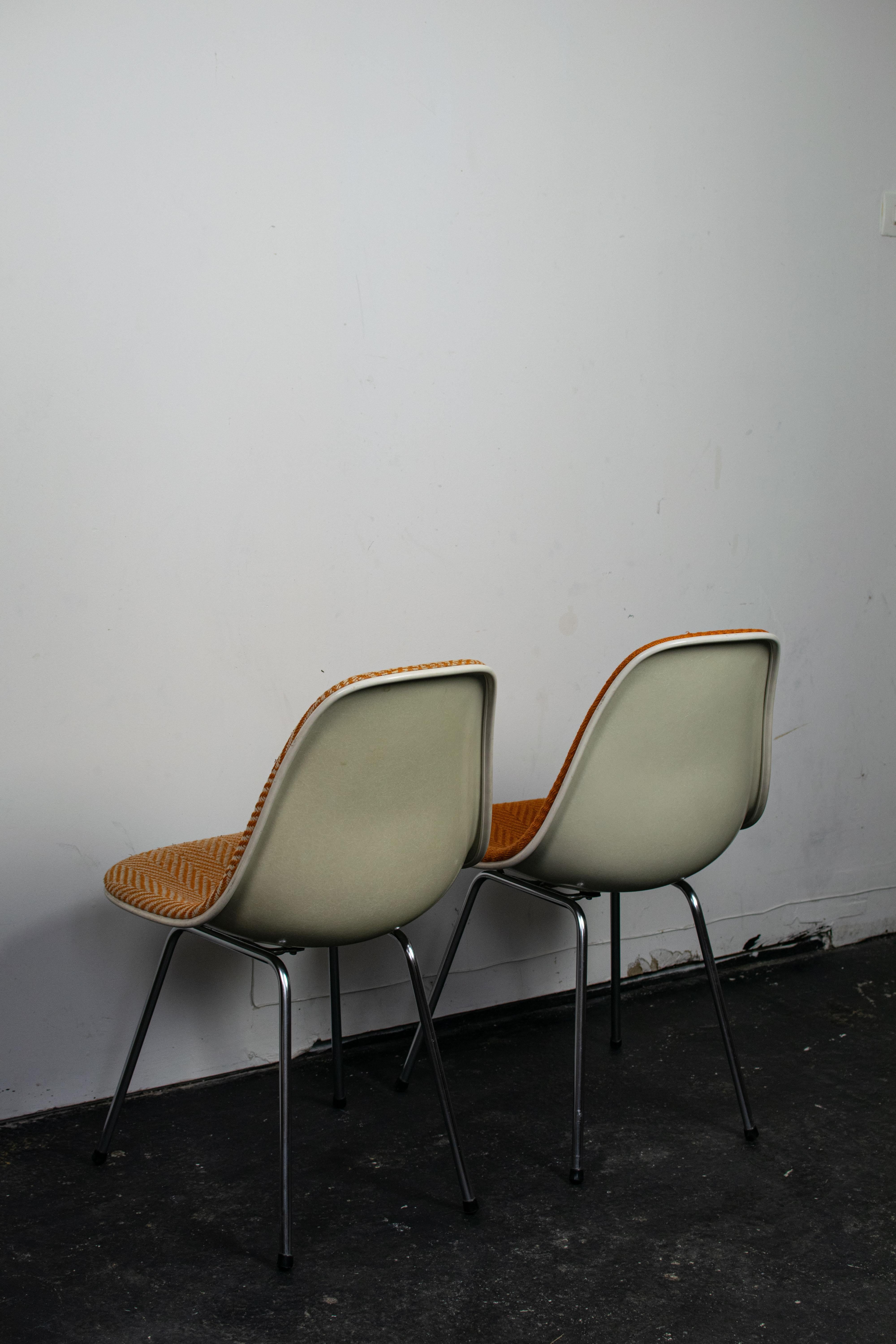 Par de chaises Eames DSX par Herman Miller, 1960 Moderno de mediados de siglo
