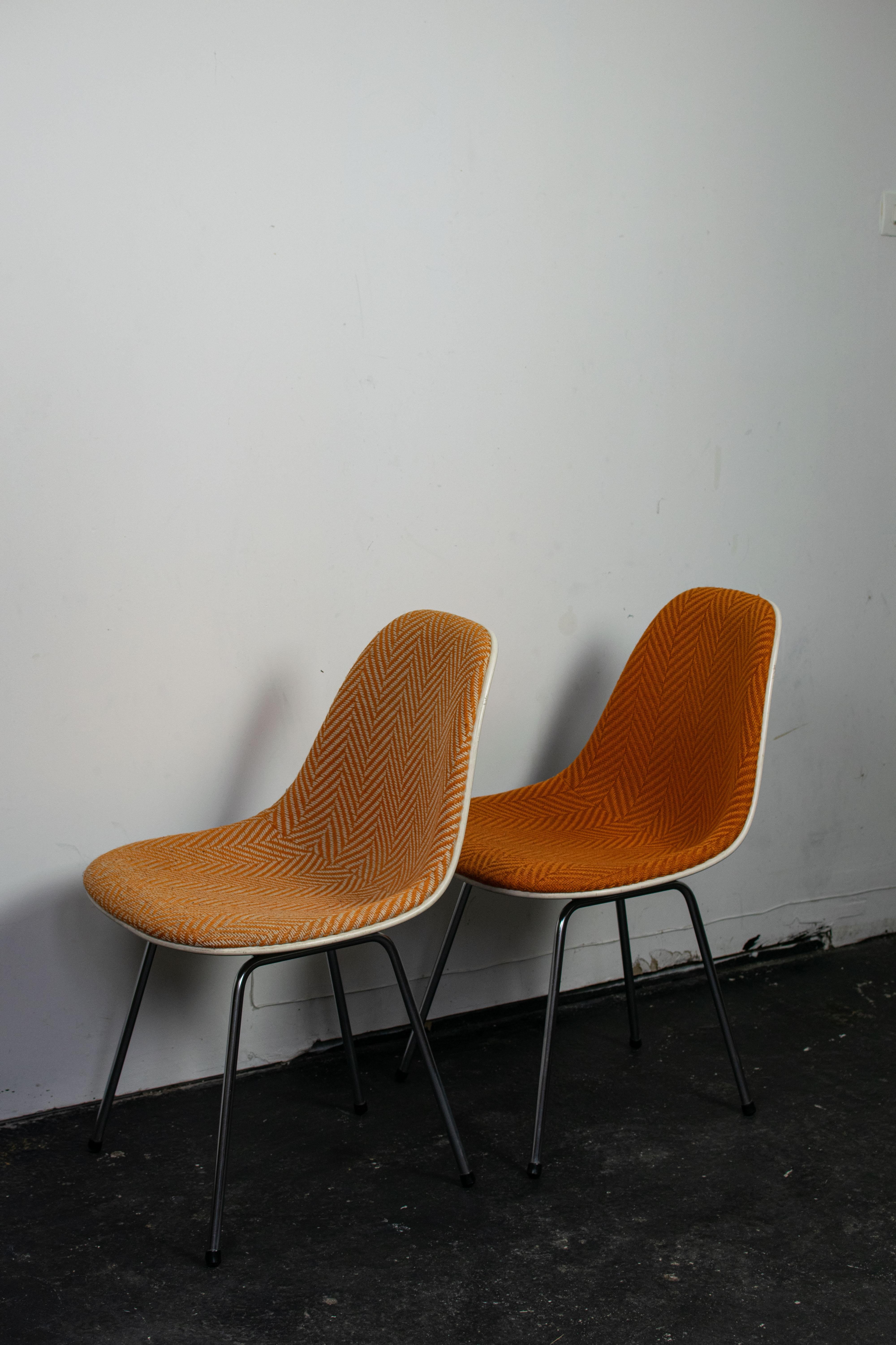 Par de chaises Eames DSX par Herman Miller, 1960 Estadounidense