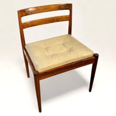 Paire de chaises en palissandre et cuir par Kai Kristiansen