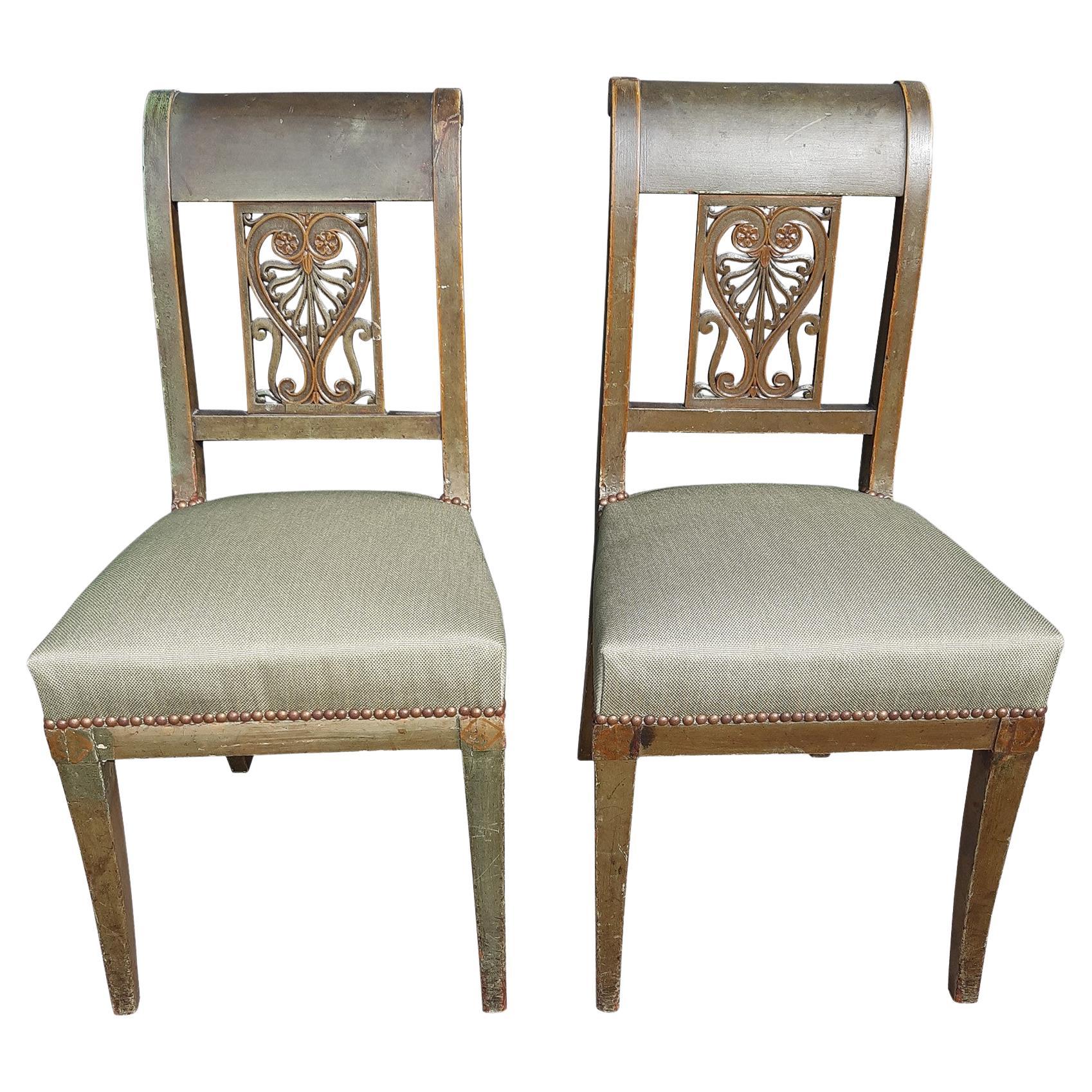 French "Chaise De Bureau", Beechwood and Caning For Sale at 1stDibs