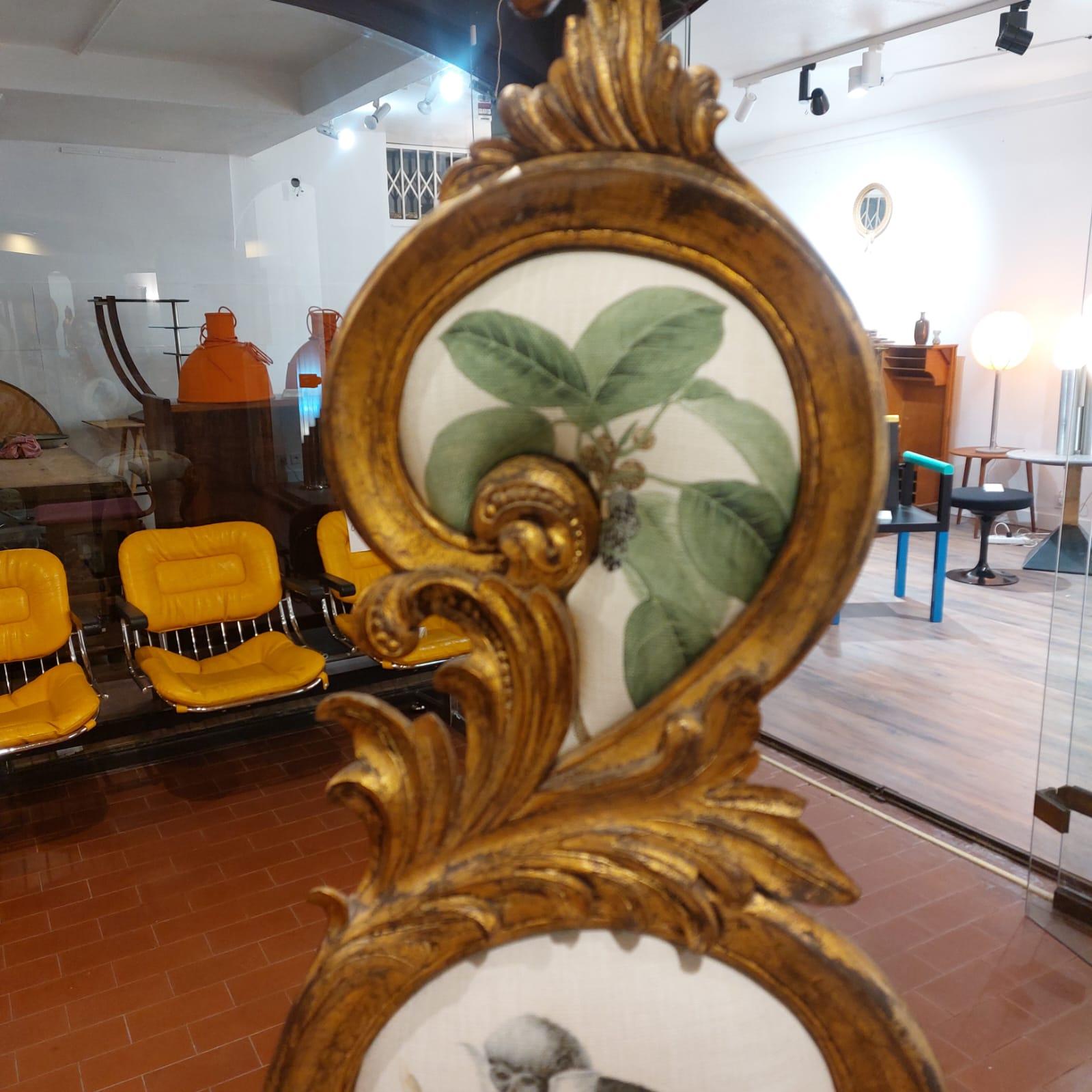 Paire de chaises Rococo en bois doré 9