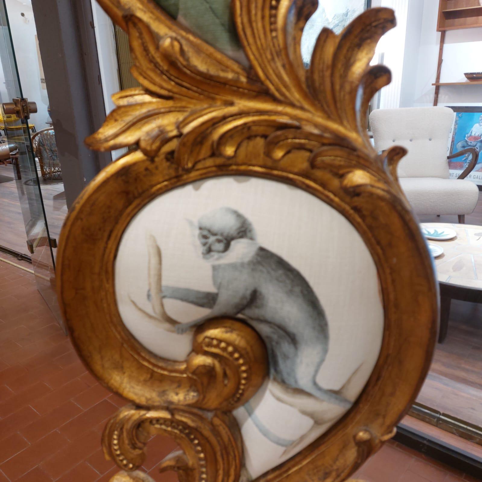 Paire de chaises Rococo en bois doré 13