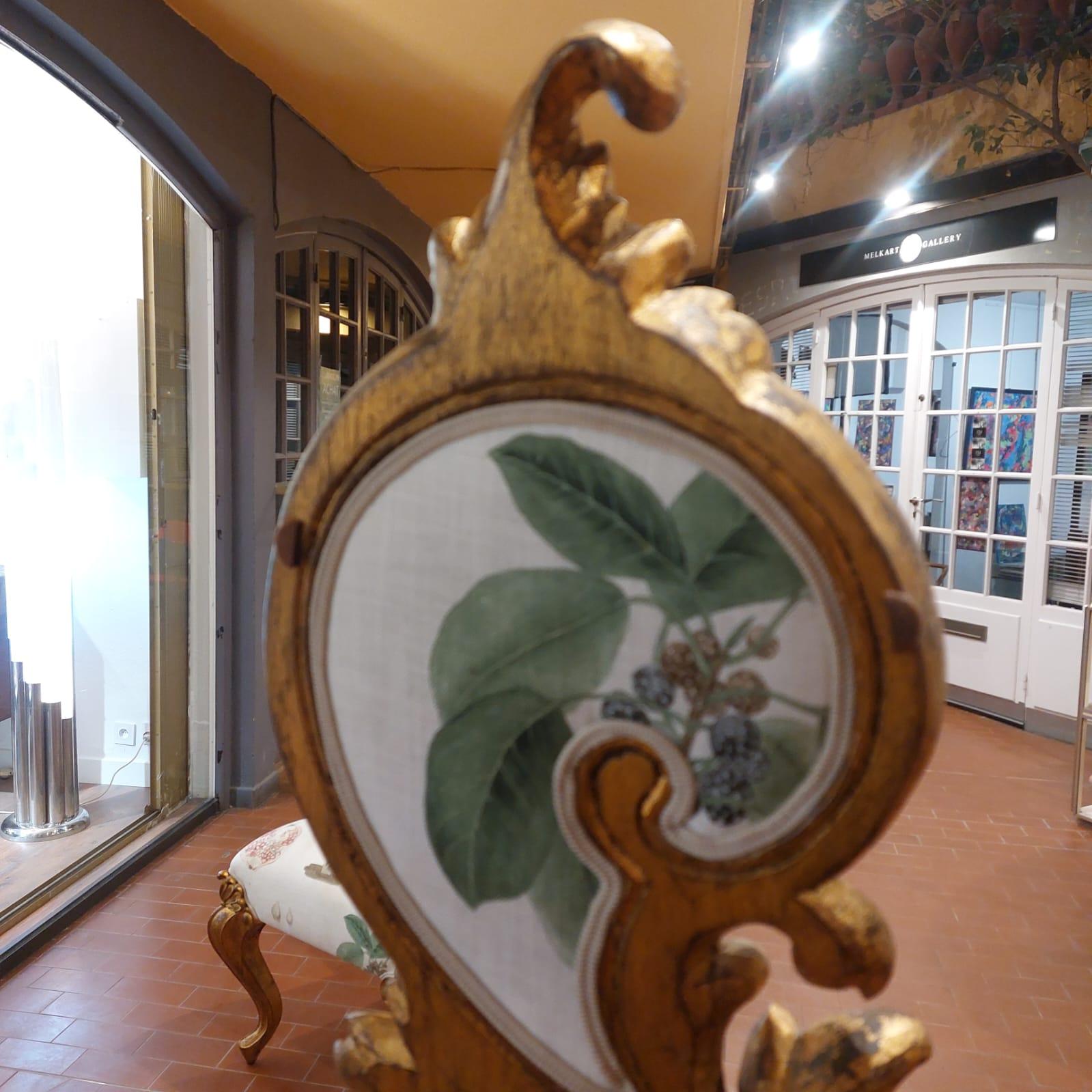 Paire de chaises Rococo en bois doré 1