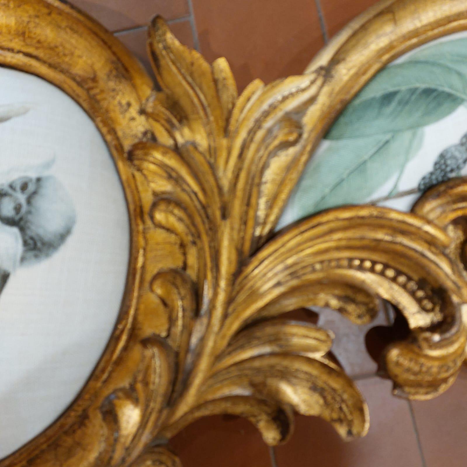 Paire de chaises Rococo en bois doré 3