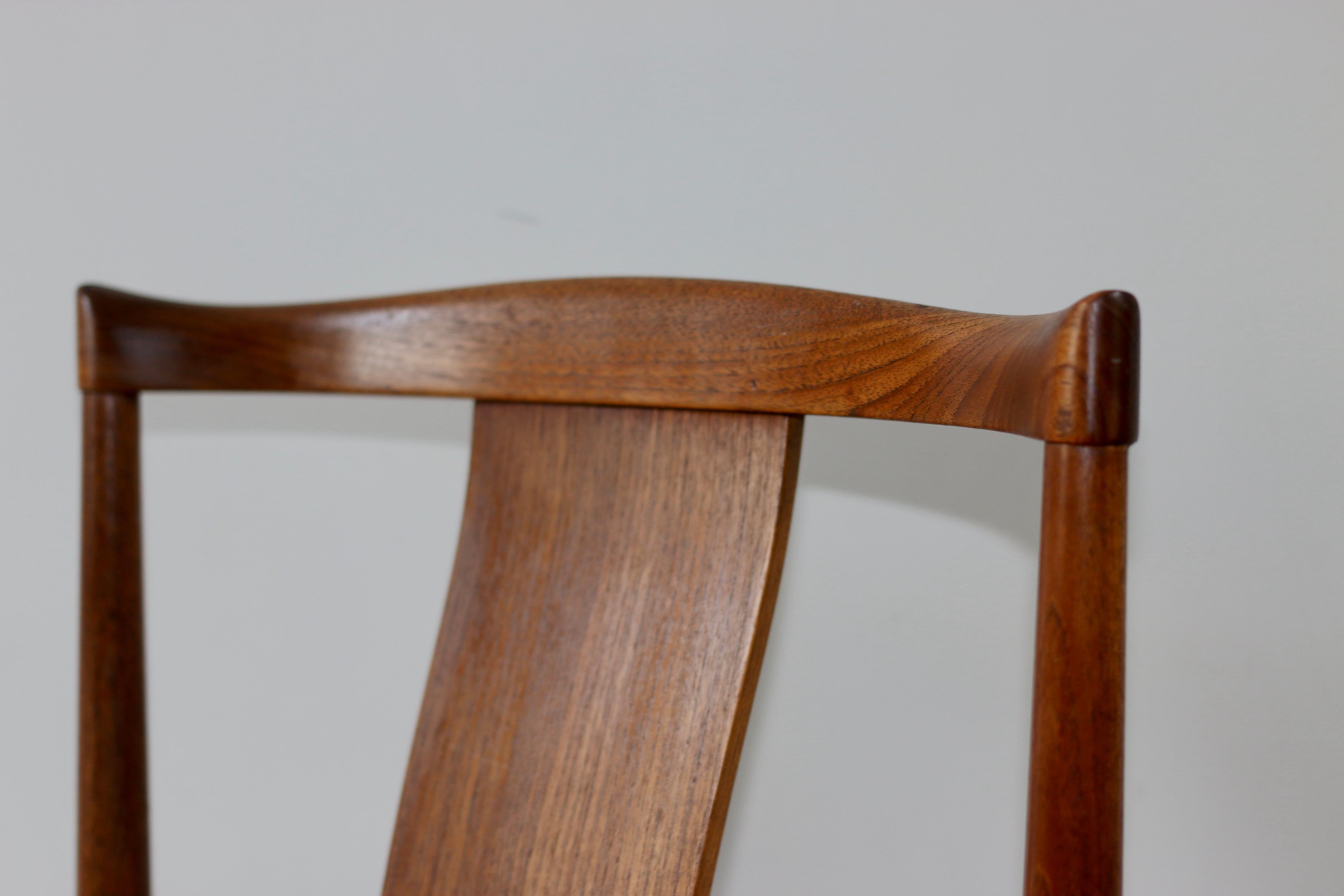 Paire de chaises scandinave vintage teck henning Sorensen In Good Condition For Sale In NANTES, FR
