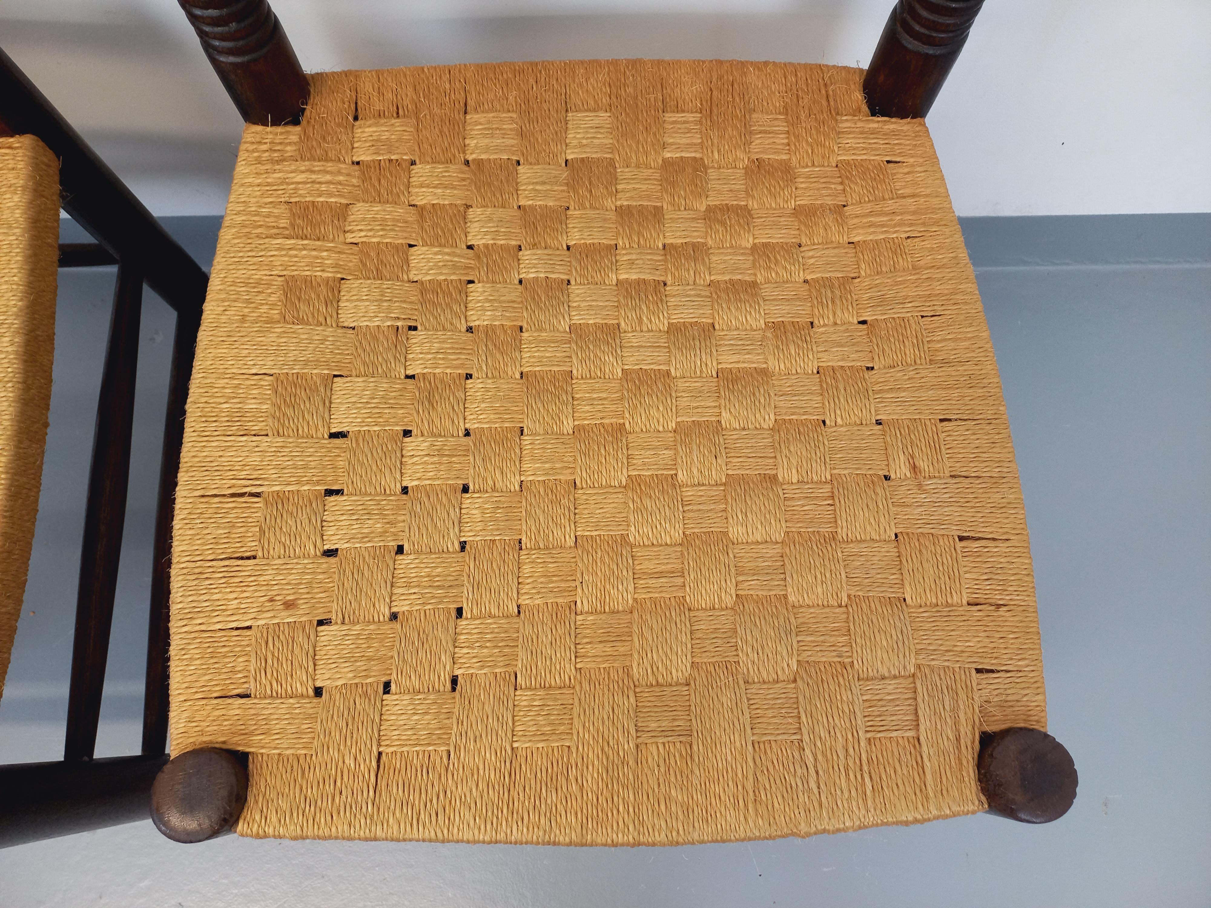 Paare von Liegen im Vintage Arts & Craft Stil Antonio's aus Holz im Angebot 6
