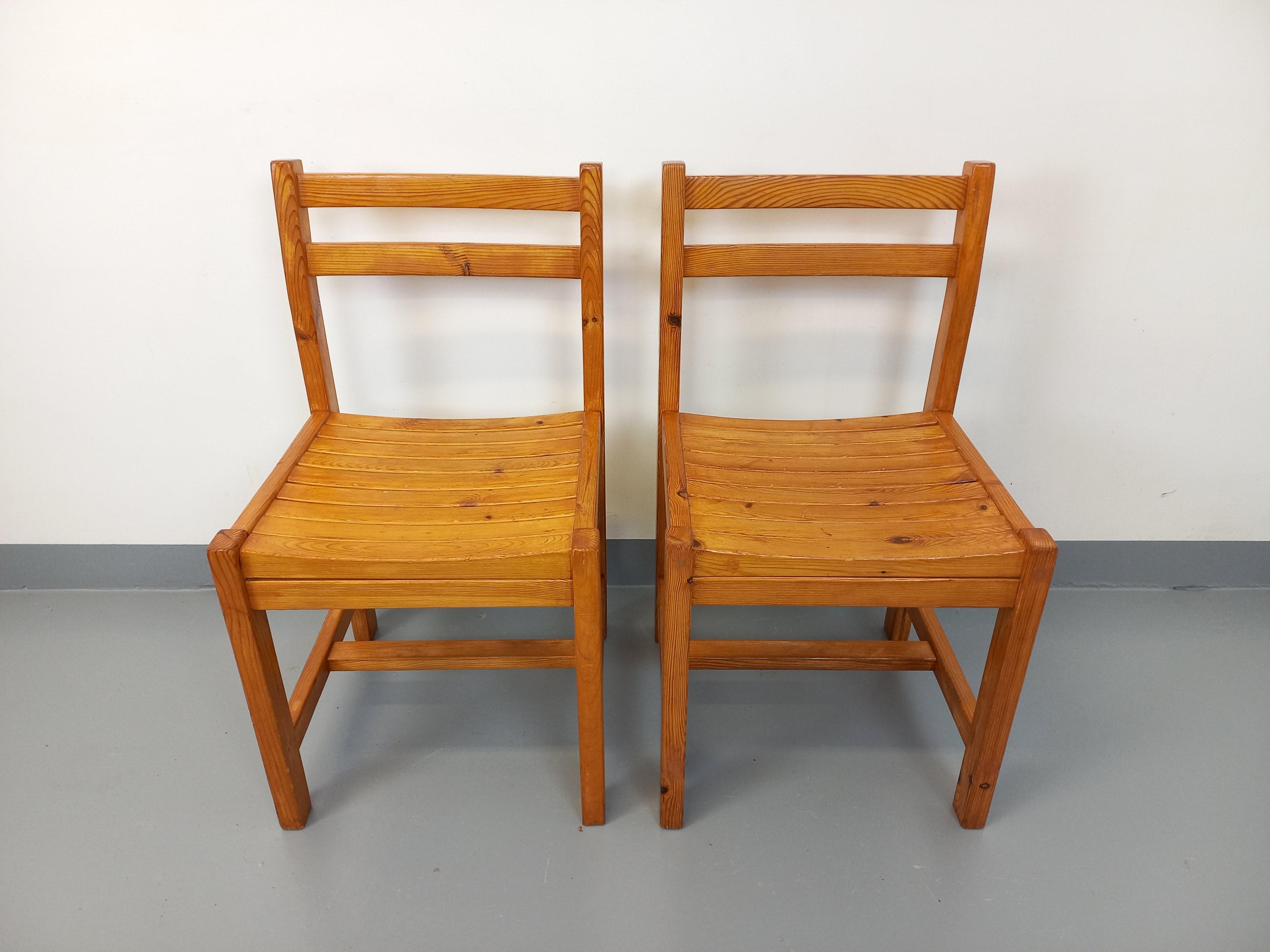 Coppia di chaise vintage in spillo degli anni '70 in vendita 7