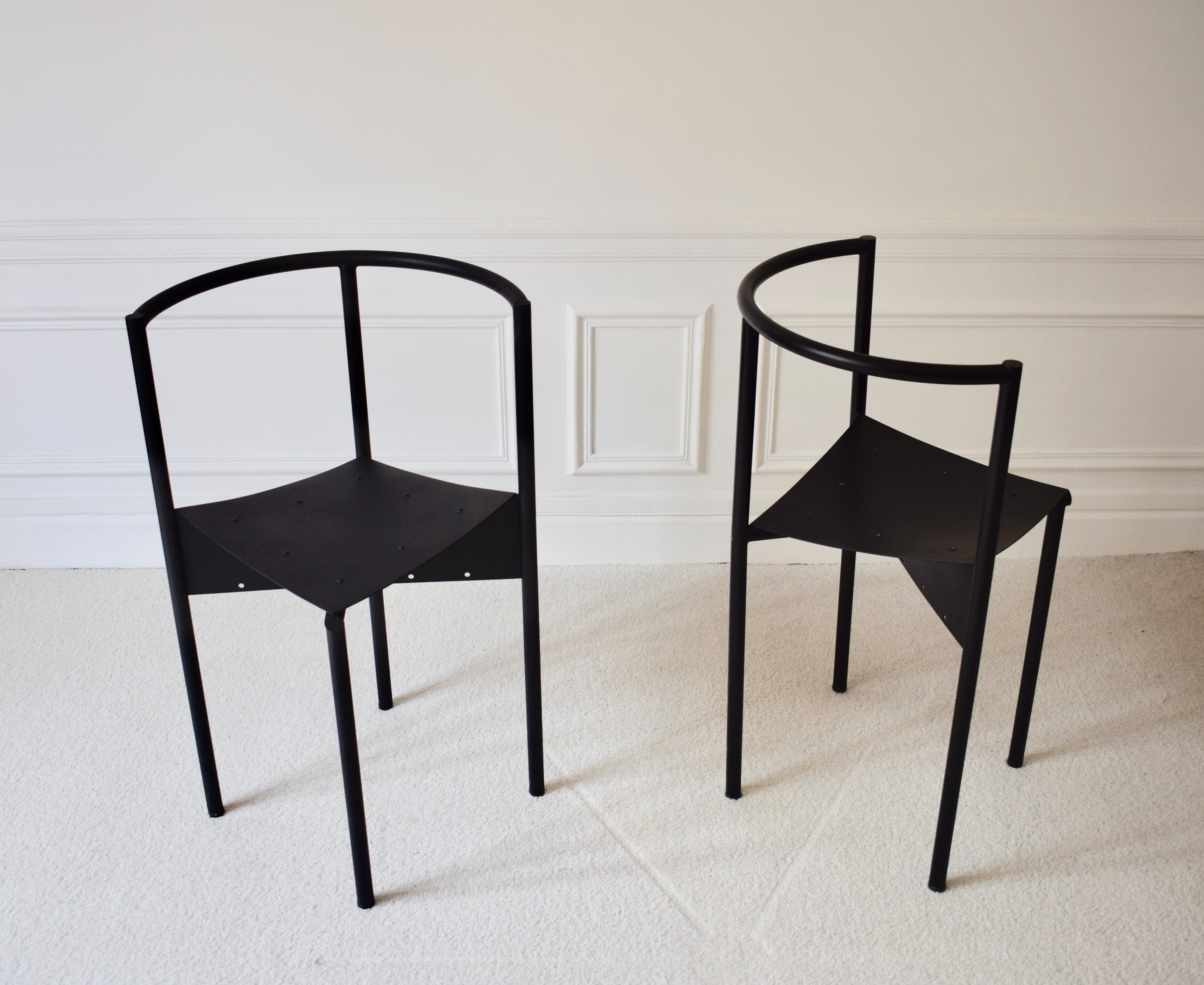 Postmoderne Paire de chaises Wendy Wright de Philippe Starck pour Disform en vente