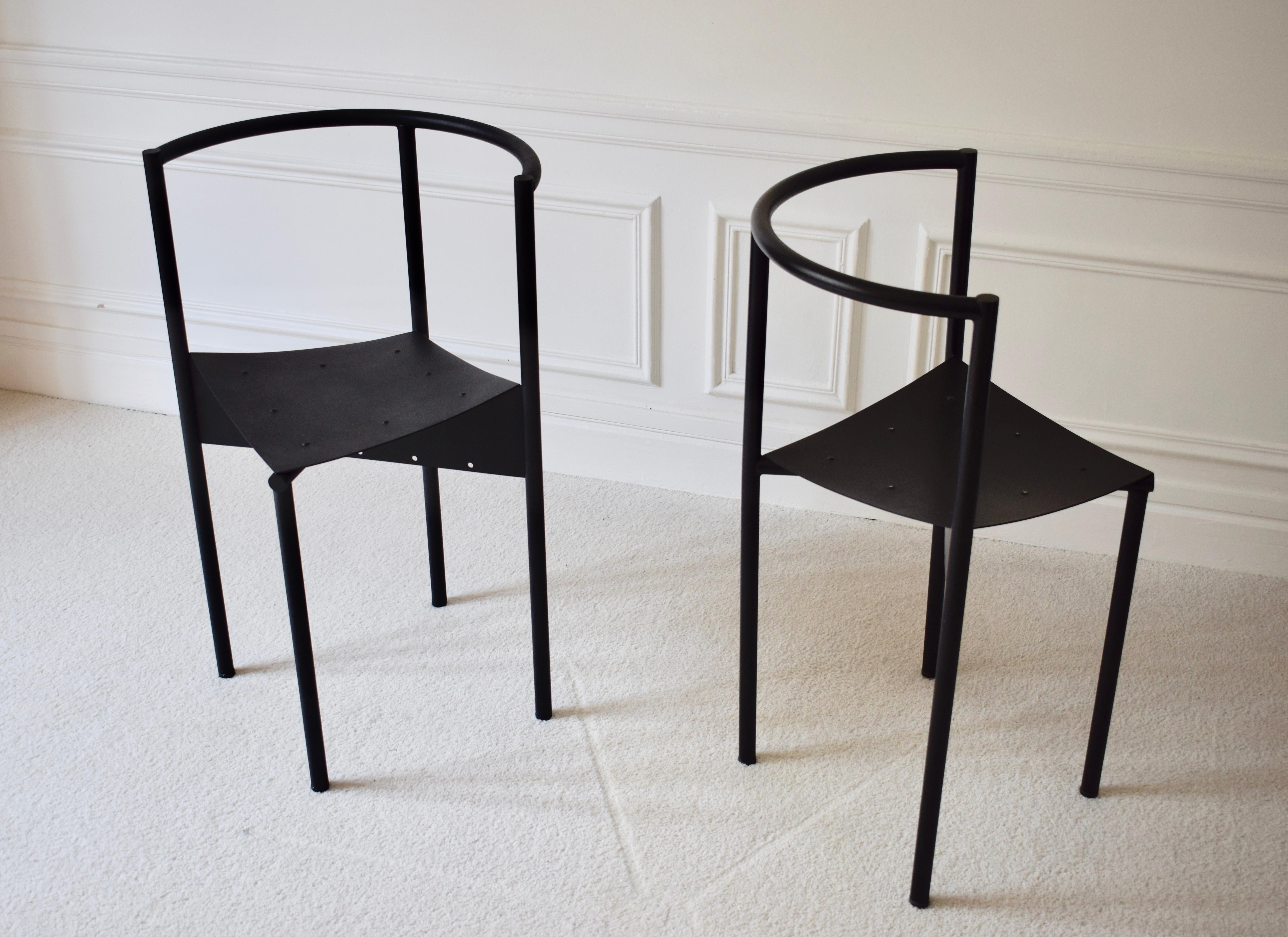 French Paire de chaises Wendy Wright de Philippe Starck pour Disform For Sale