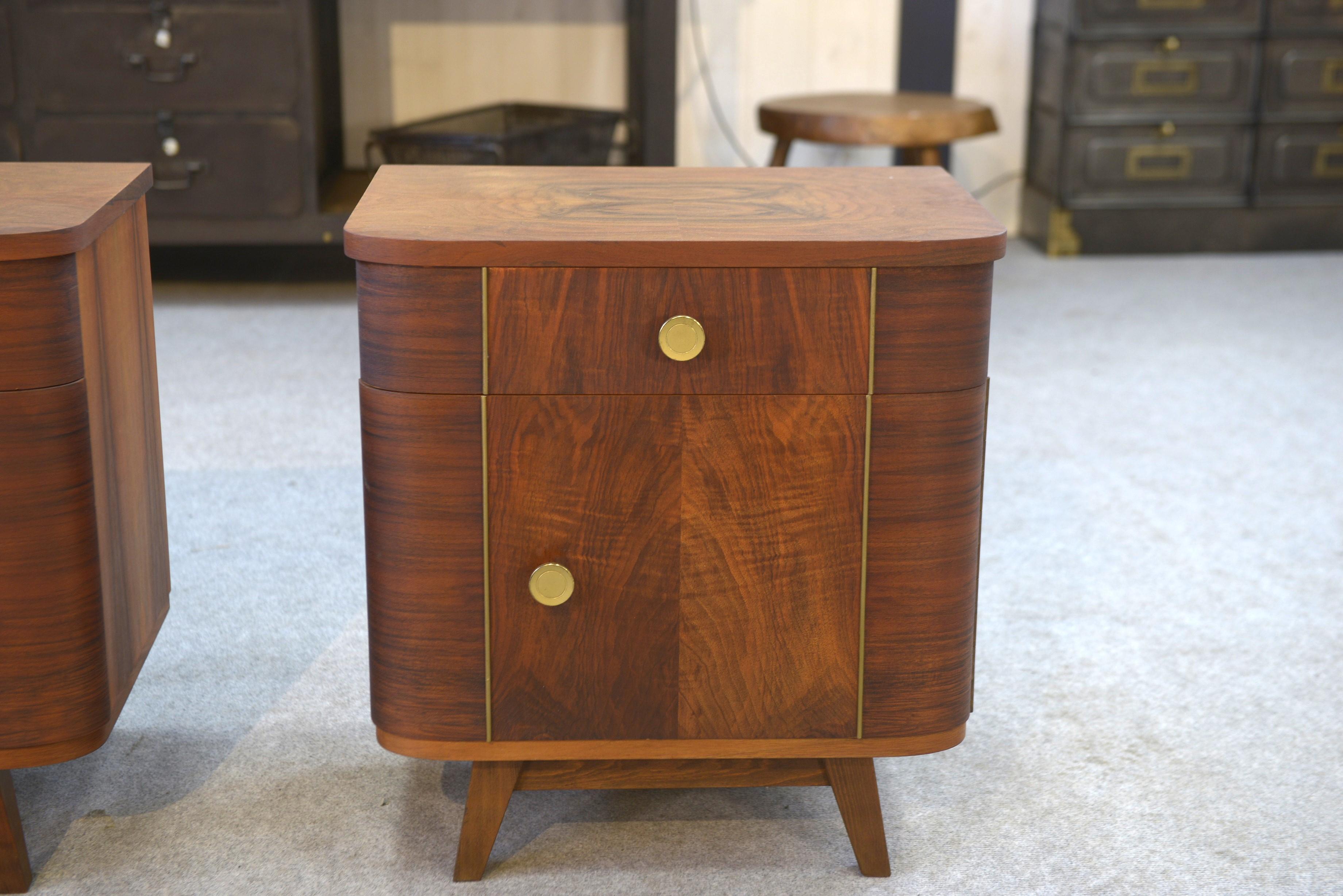 Paire de chevets en bois 1960 In Good Condition For Sale In TOURCOING, FR