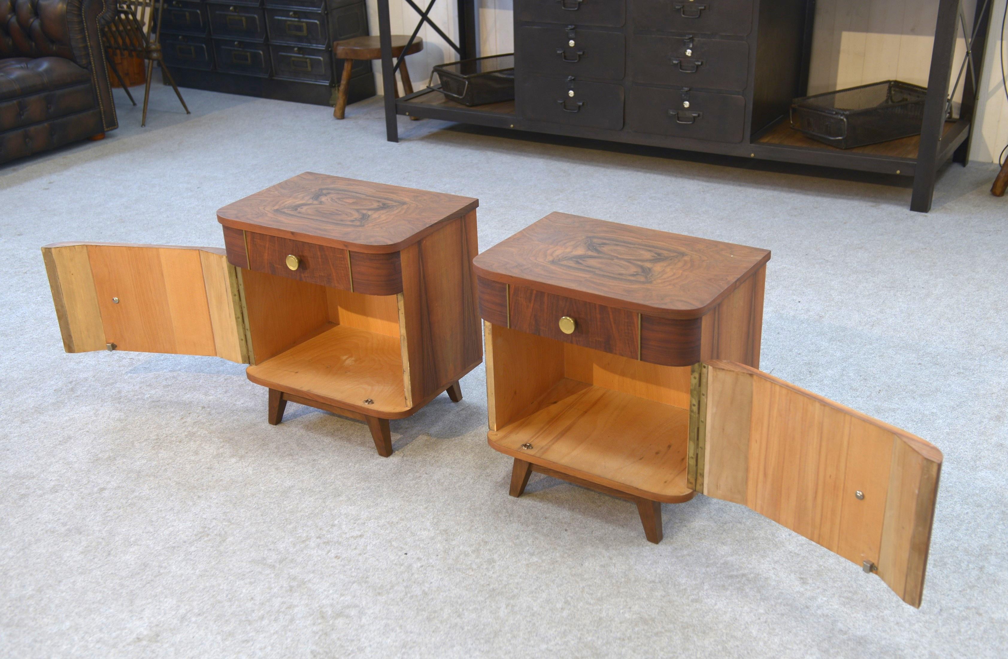 Paire de chevets en bois 1960 For Sale 3