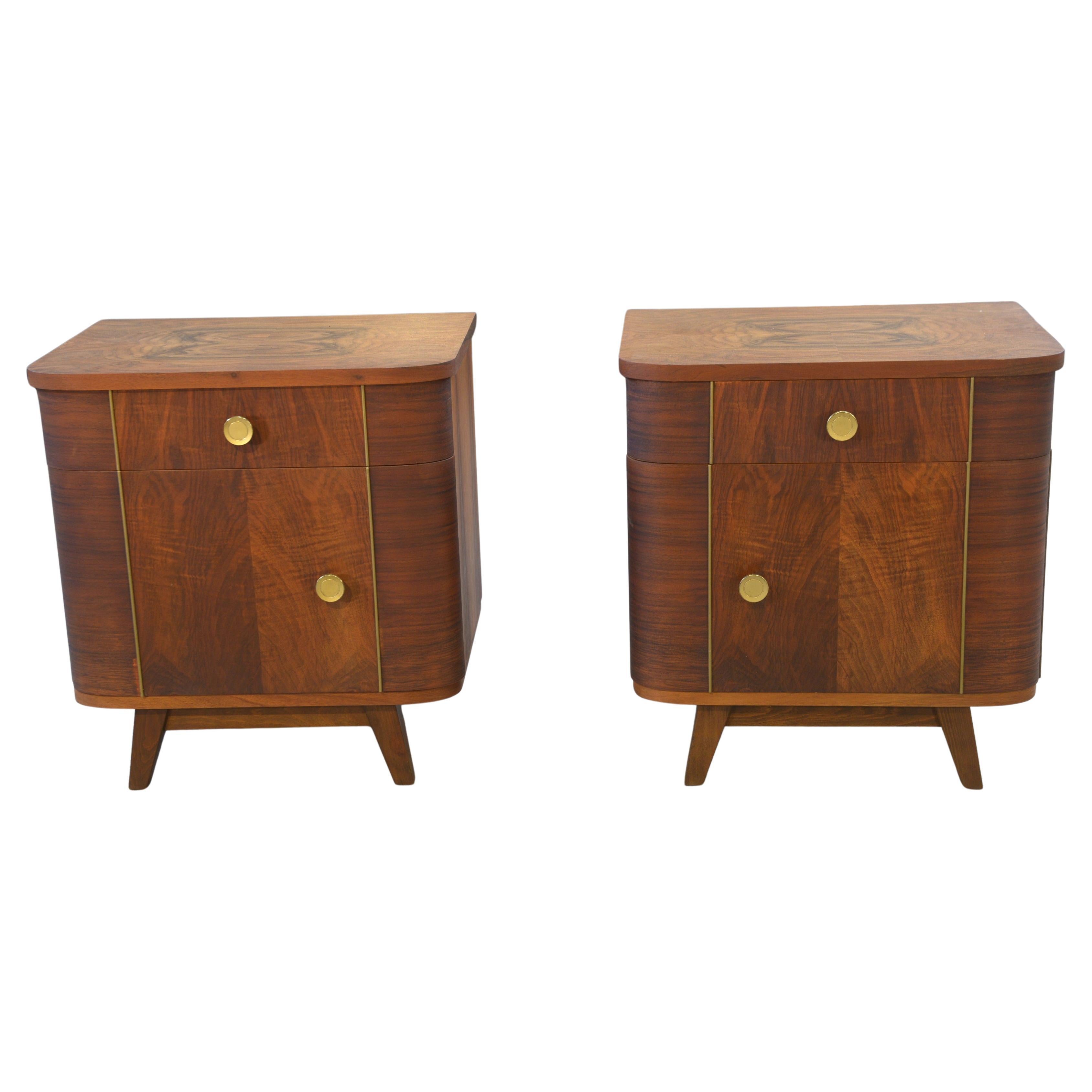 Paire de chevets en bois 1960 For Sale