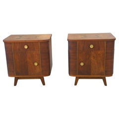 Paire de chevets en bois 1960