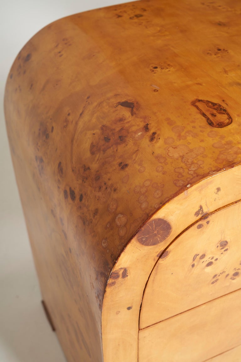 Lampadaire Halogène En Loupe D'orme Et Laque Noire – Paul Michel, Variateur LED