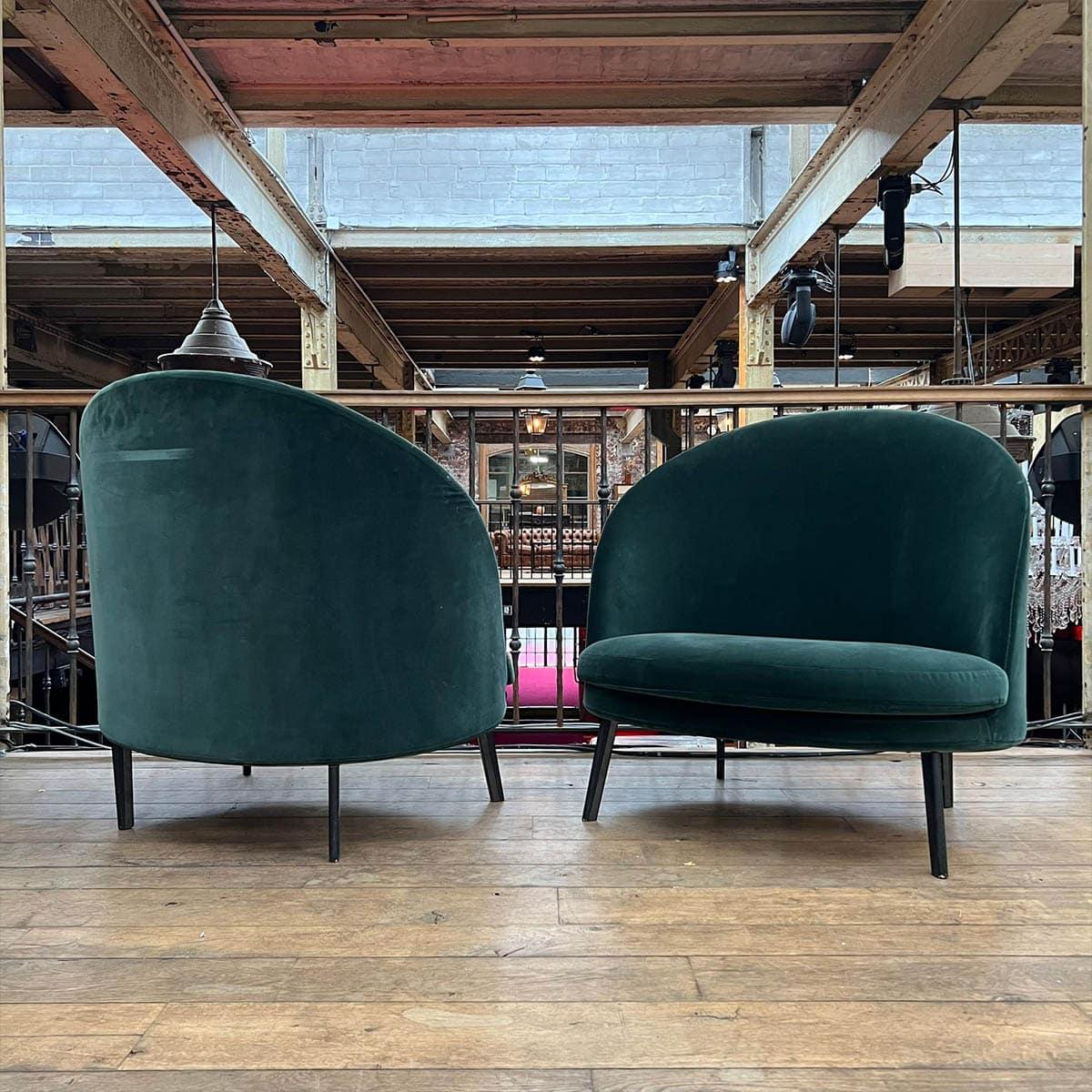 Paire de fauteuils Arflex Delfino Italiano en venta