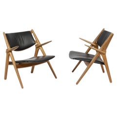 Paire de fauteuils “Ch28” Par Hans J. Wegner Pour Carl Hansen & Søn