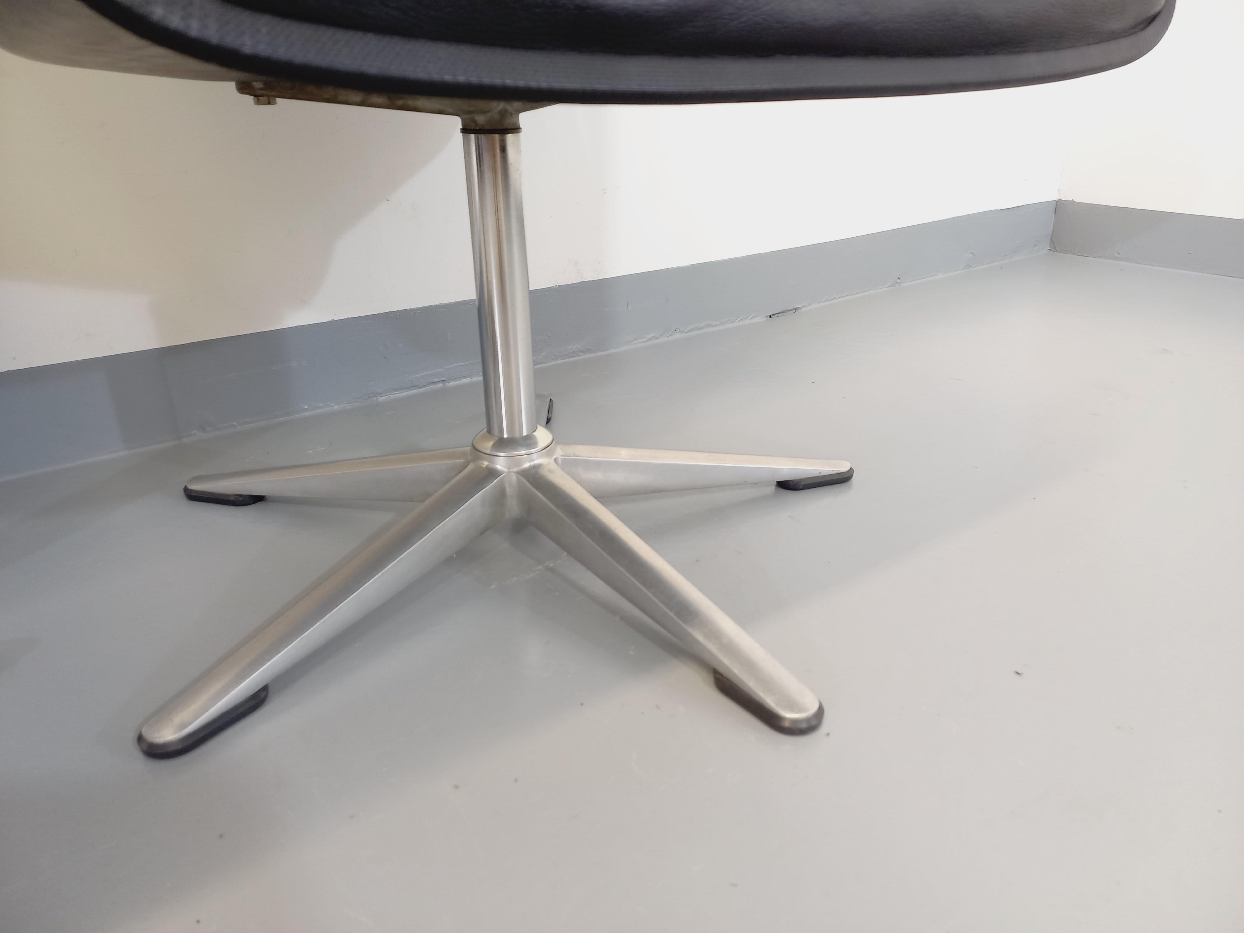 Paire de fauteuils de bureau vintage des années 60 70 de marque Wilkhahn For Sale 10