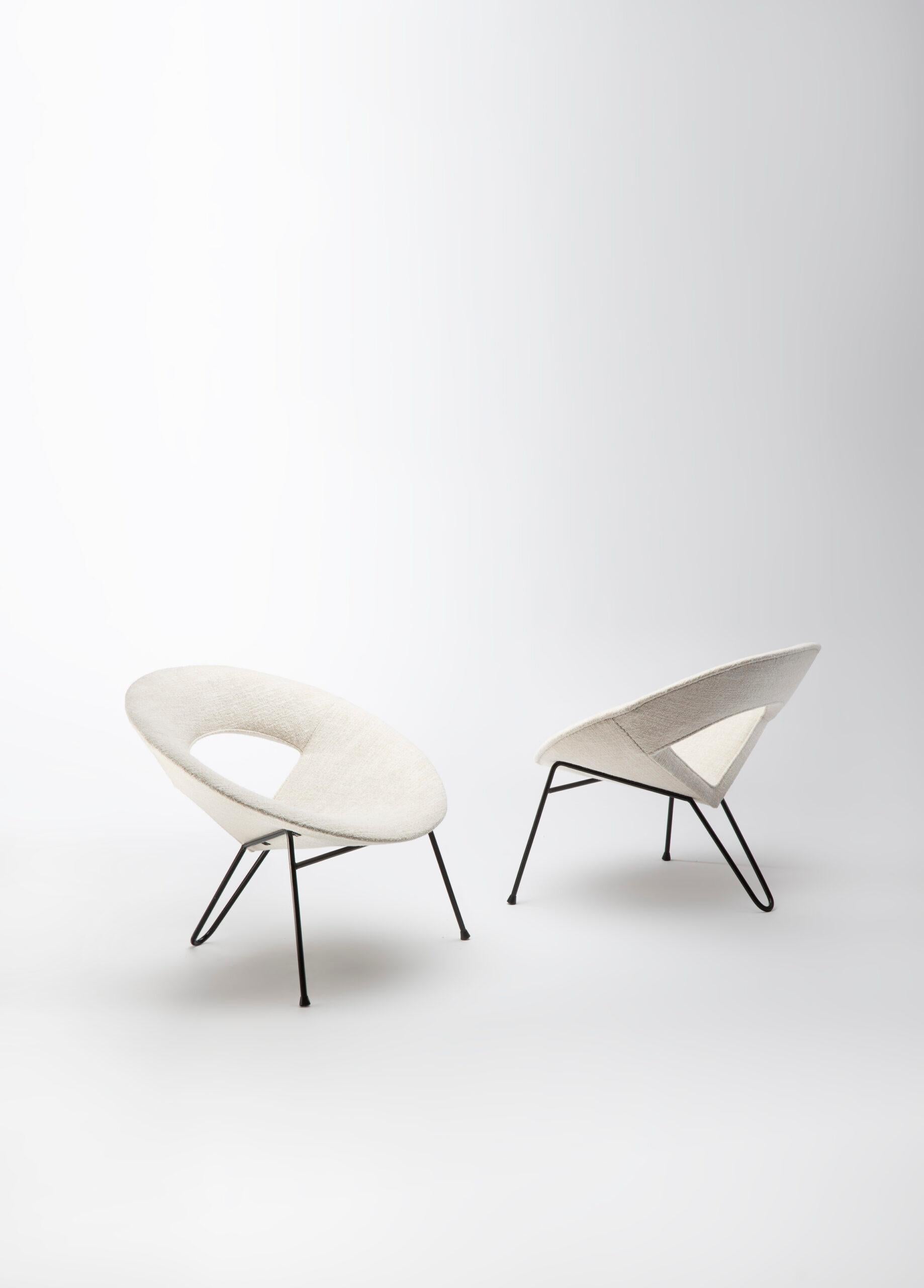 Paire de fauteuils dit Satellite di Henri Lancel In condizioni buone in vendita a LAMBLORE, FR