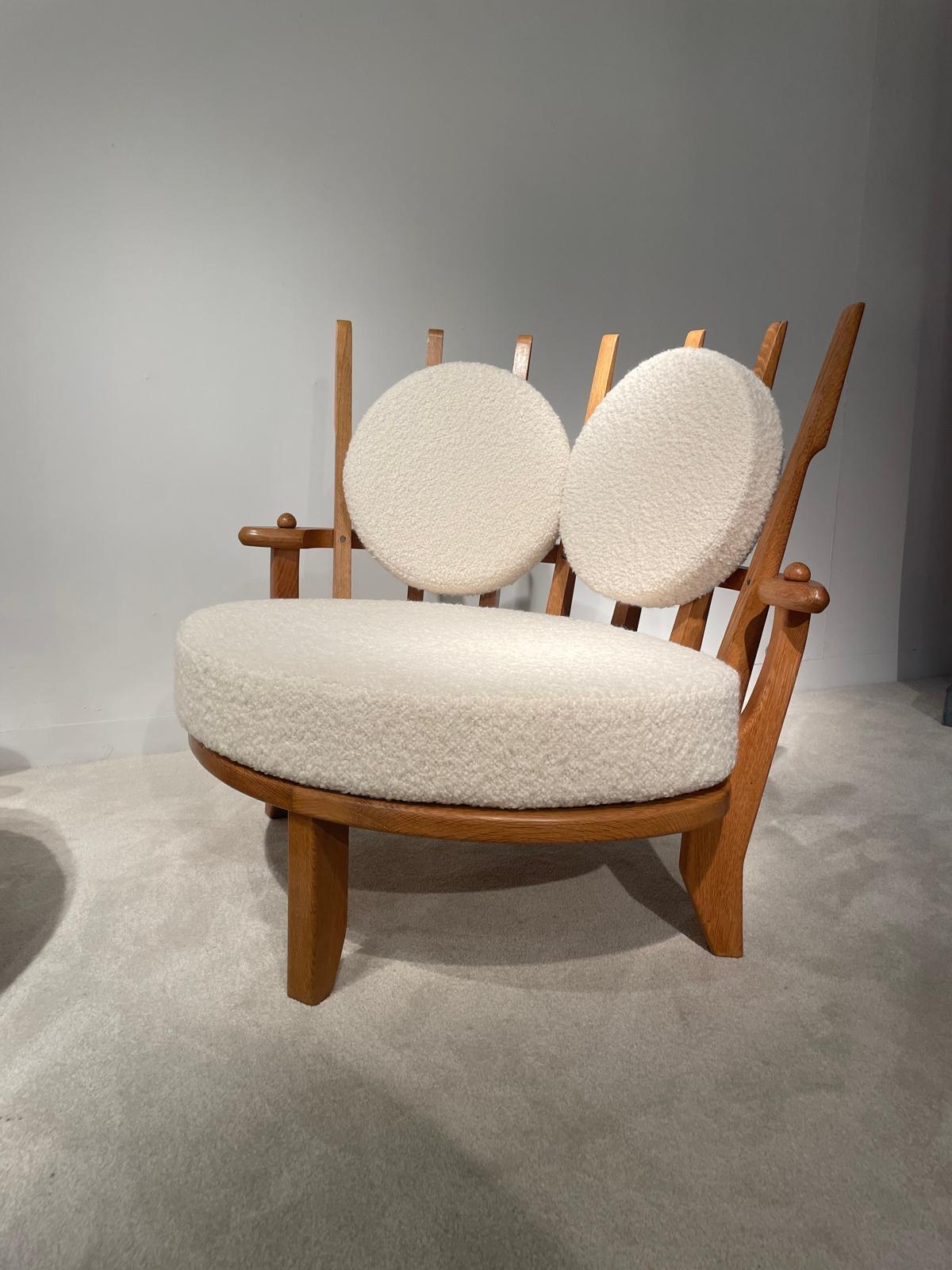 Paire de fauteuils Guillerme et Chambron en venta 3