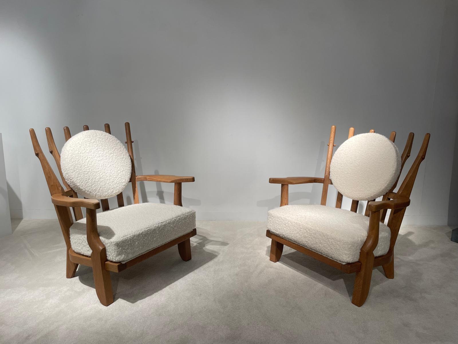 Paire de fauteuils Guillerme et Chambron siglo XX en venta