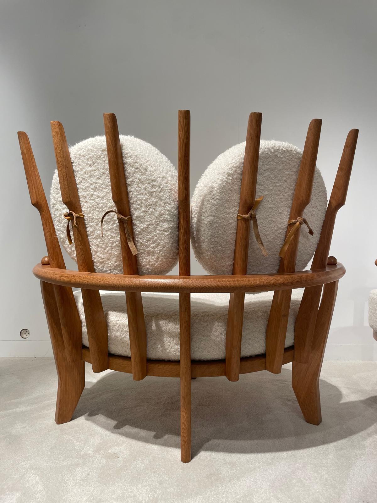 Paire de fauteuils Guillerme et Chambron siglo XX en venta