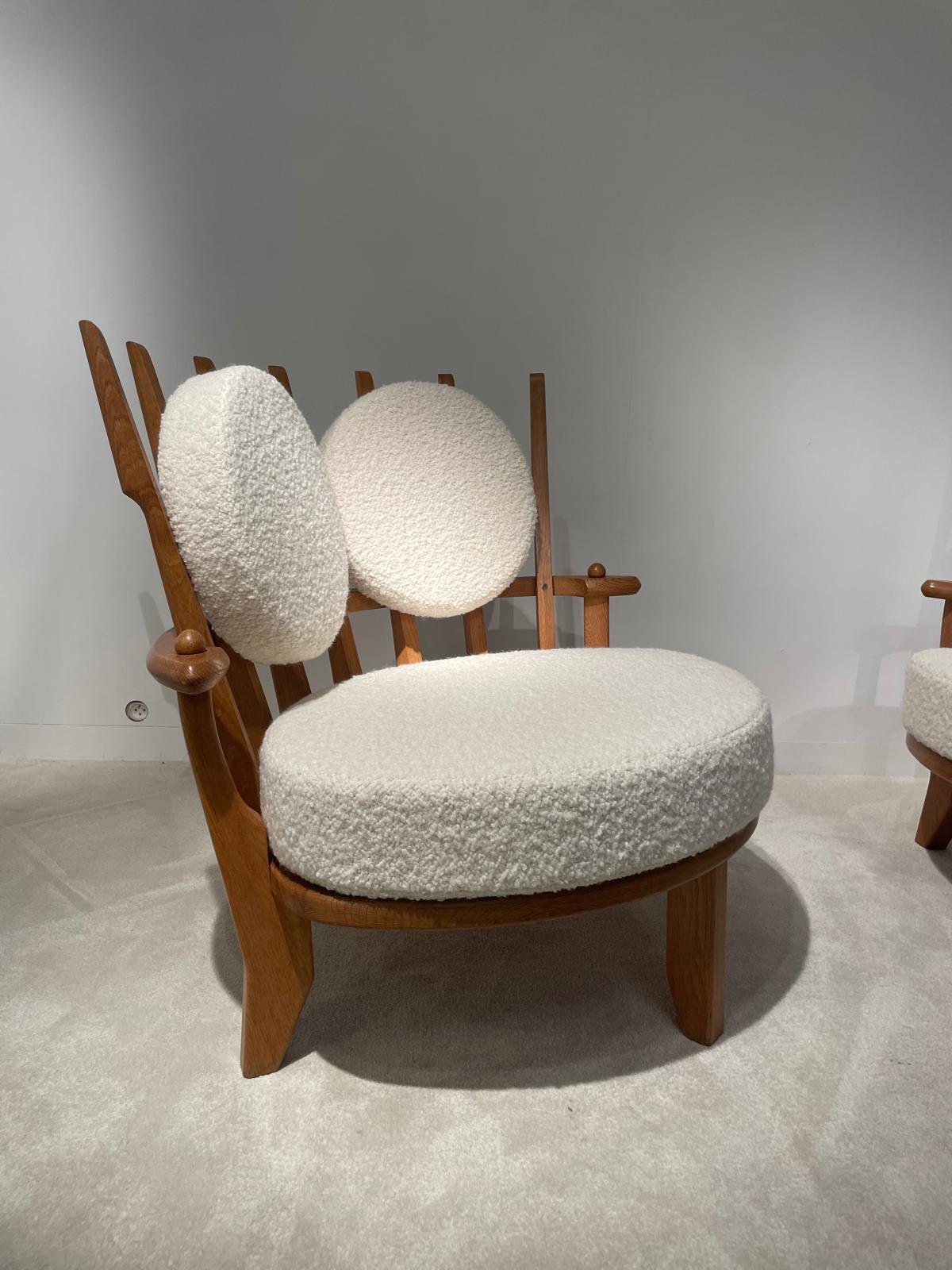 Paire de fauteuils Guillerme et Chambron en venta 2