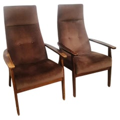 Vintage Paire de fauteuils scandinaves signés Parker Knoll